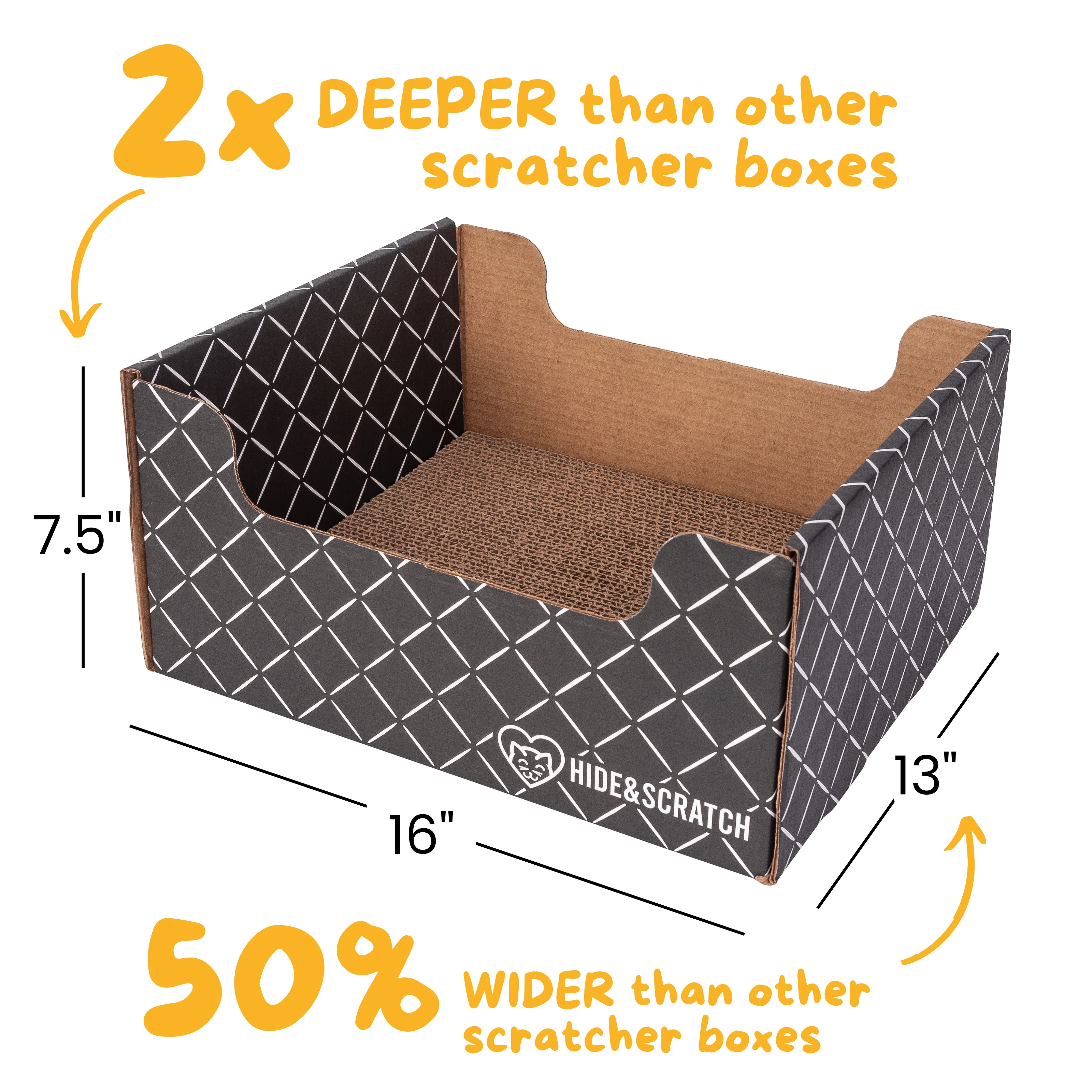 Hide & Scratch Extra-Large Cat Scratcher Box - Image 14