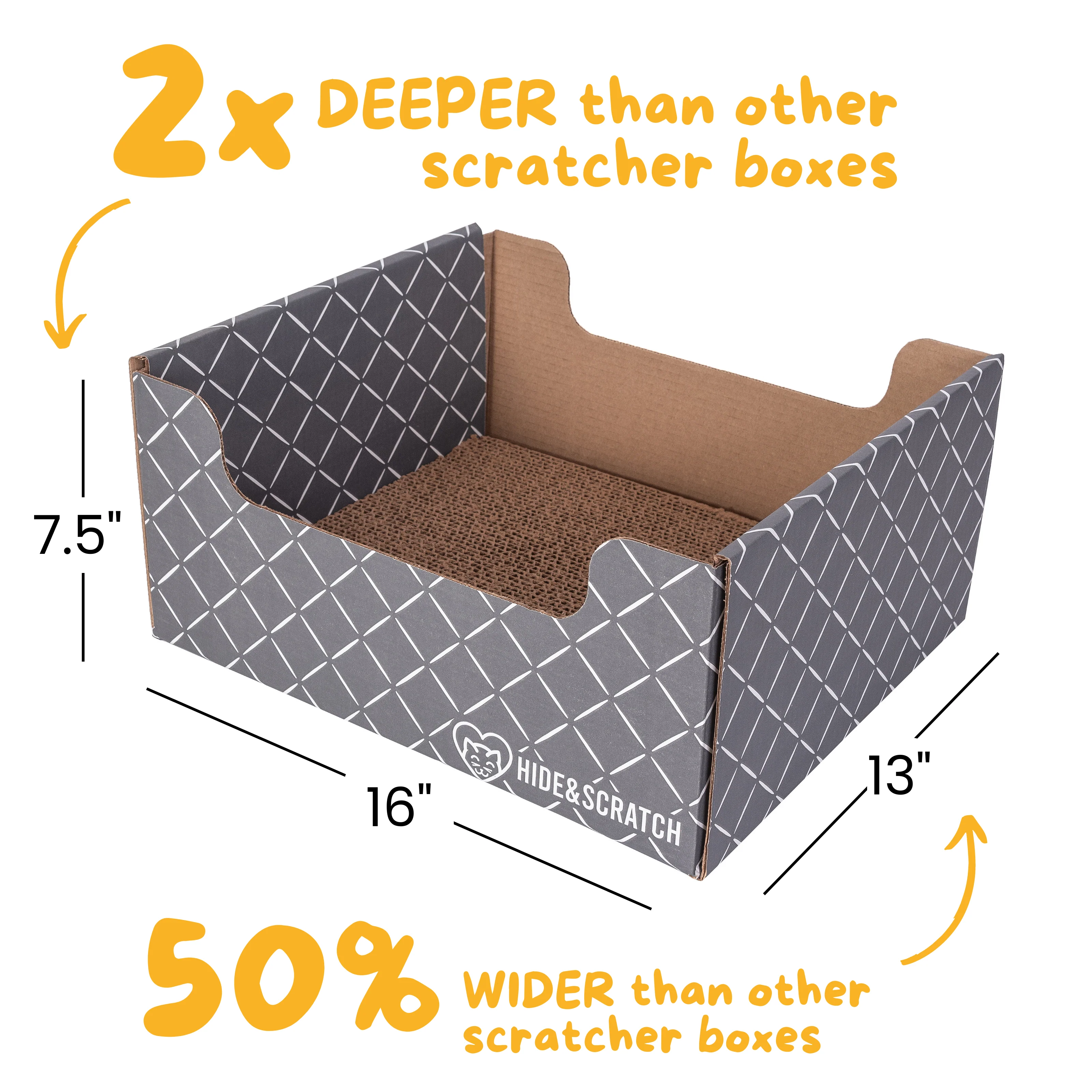 Hide & Scratch Extra-Large Cat Scratcher Box - Image 24