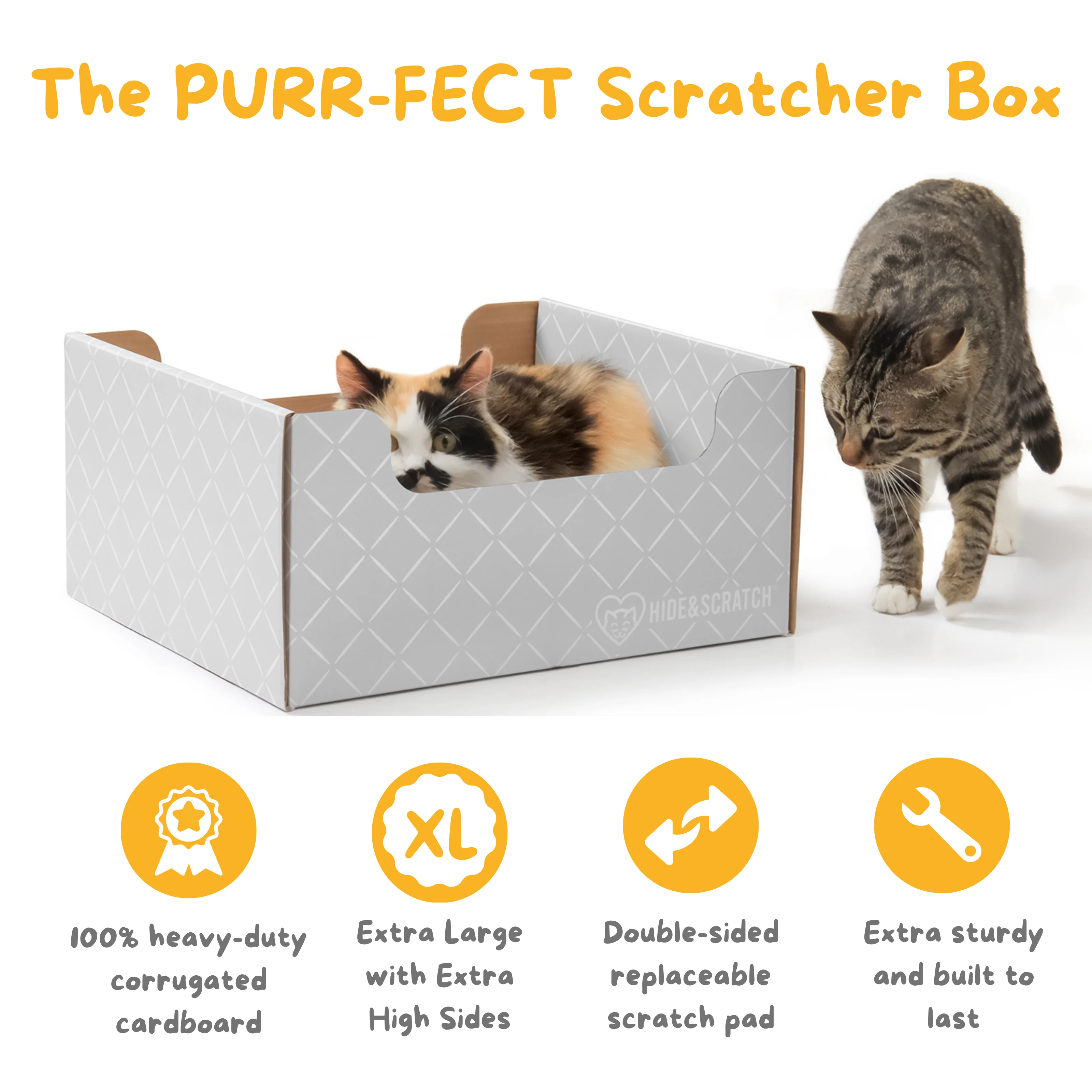 Hide & Scratch Extra-Large Cat Scratcher Box - Image 28