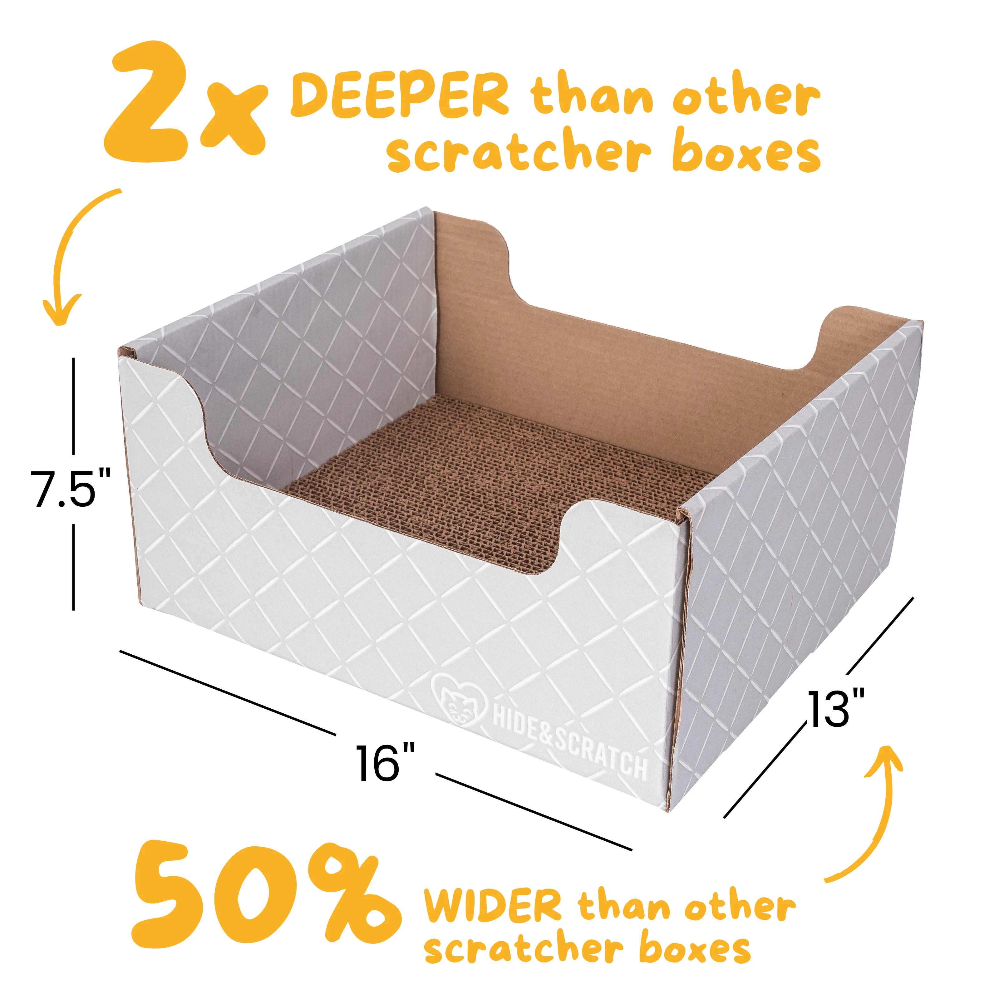 Hide & Scratch Extra-Large Cat Scratcher Box - Image 31
