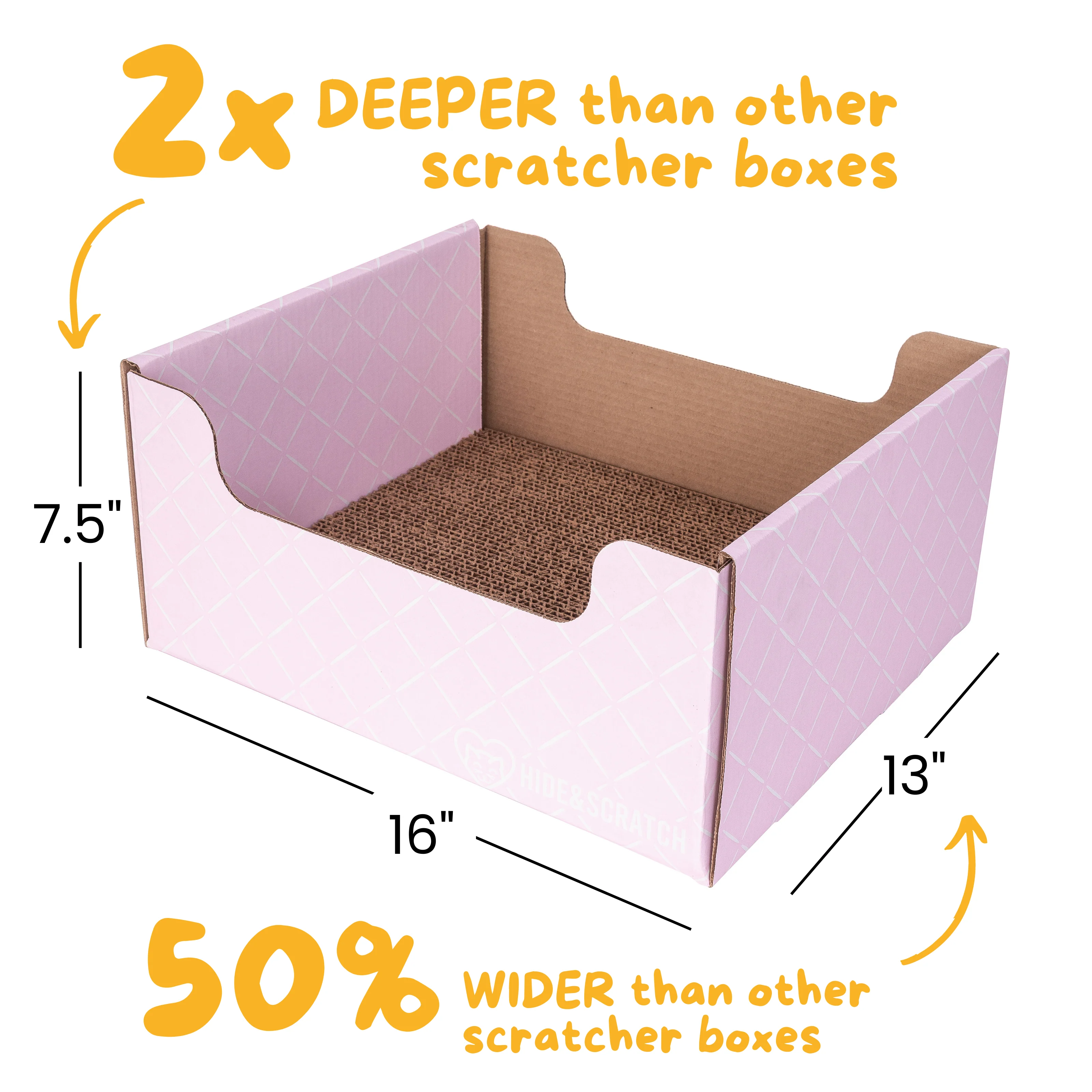 Hide & Scratch Extra-Large Cat Scratcher Box - Image 33