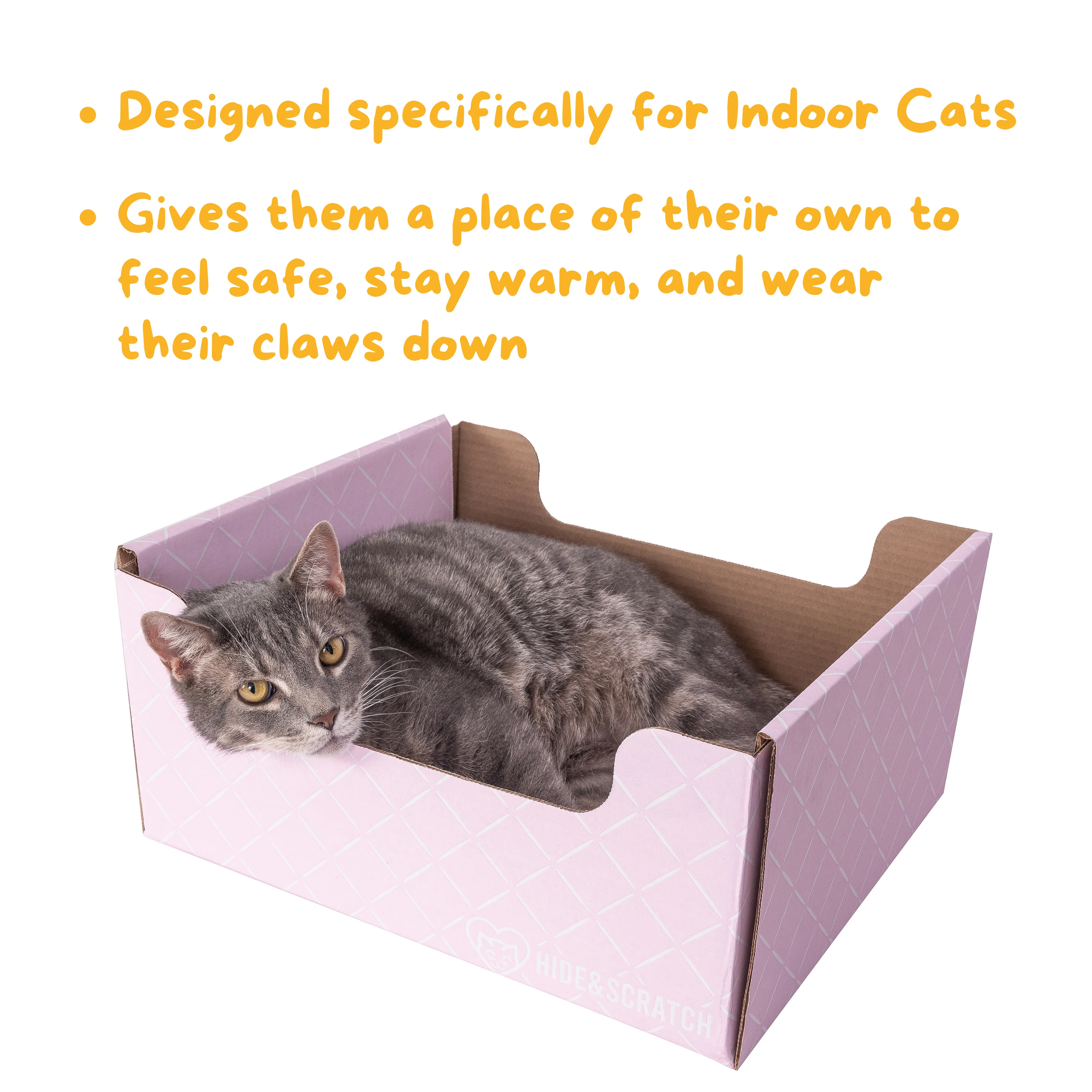 Hide & Scratch Extra-Large Cat Scratcher Box - Image 38