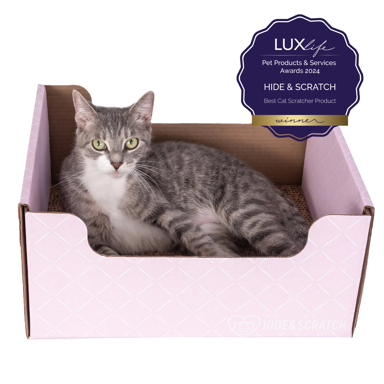 Hide & Scratch Extra-Large Cat Scratcher Box - Image 50