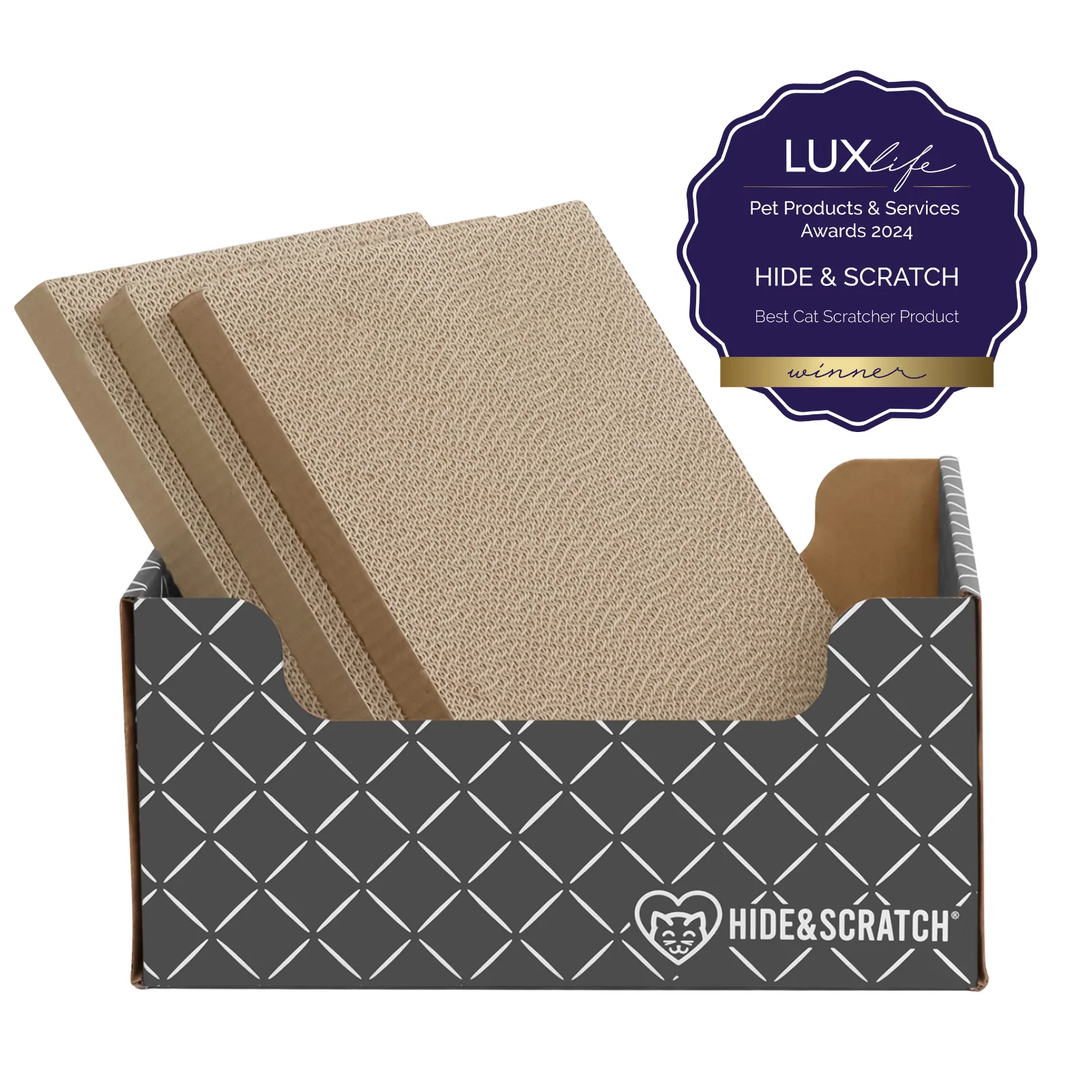 Hide & Scratch Extra-Large Cat Scratcher Box - Image 51