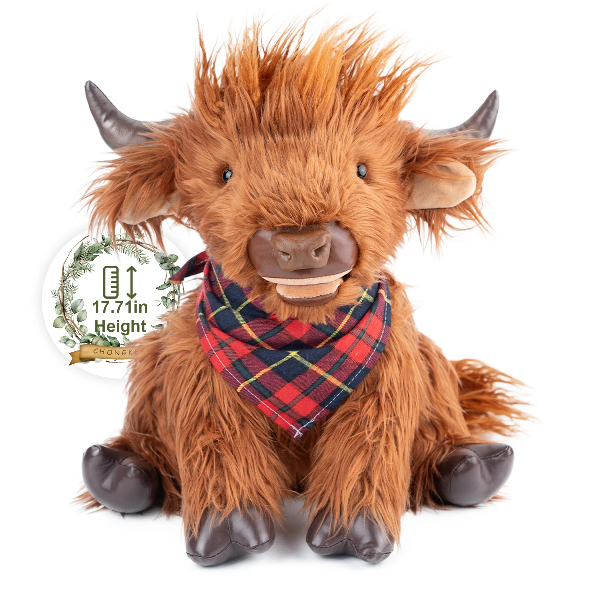 Highland Cow Plush – Weighted Toy for Kids & Adults - Image 4