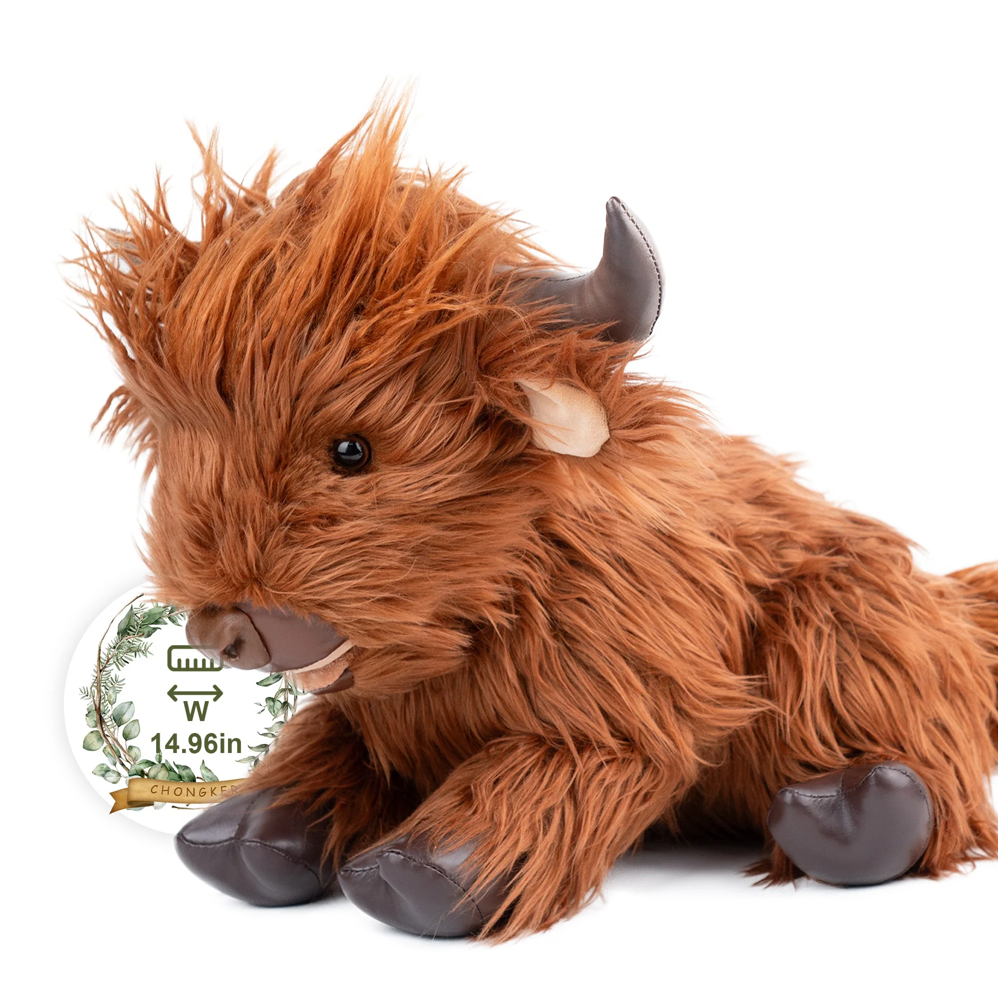 Highland Cow Plush – Weighted Toy for Kids & Adults - Image 5