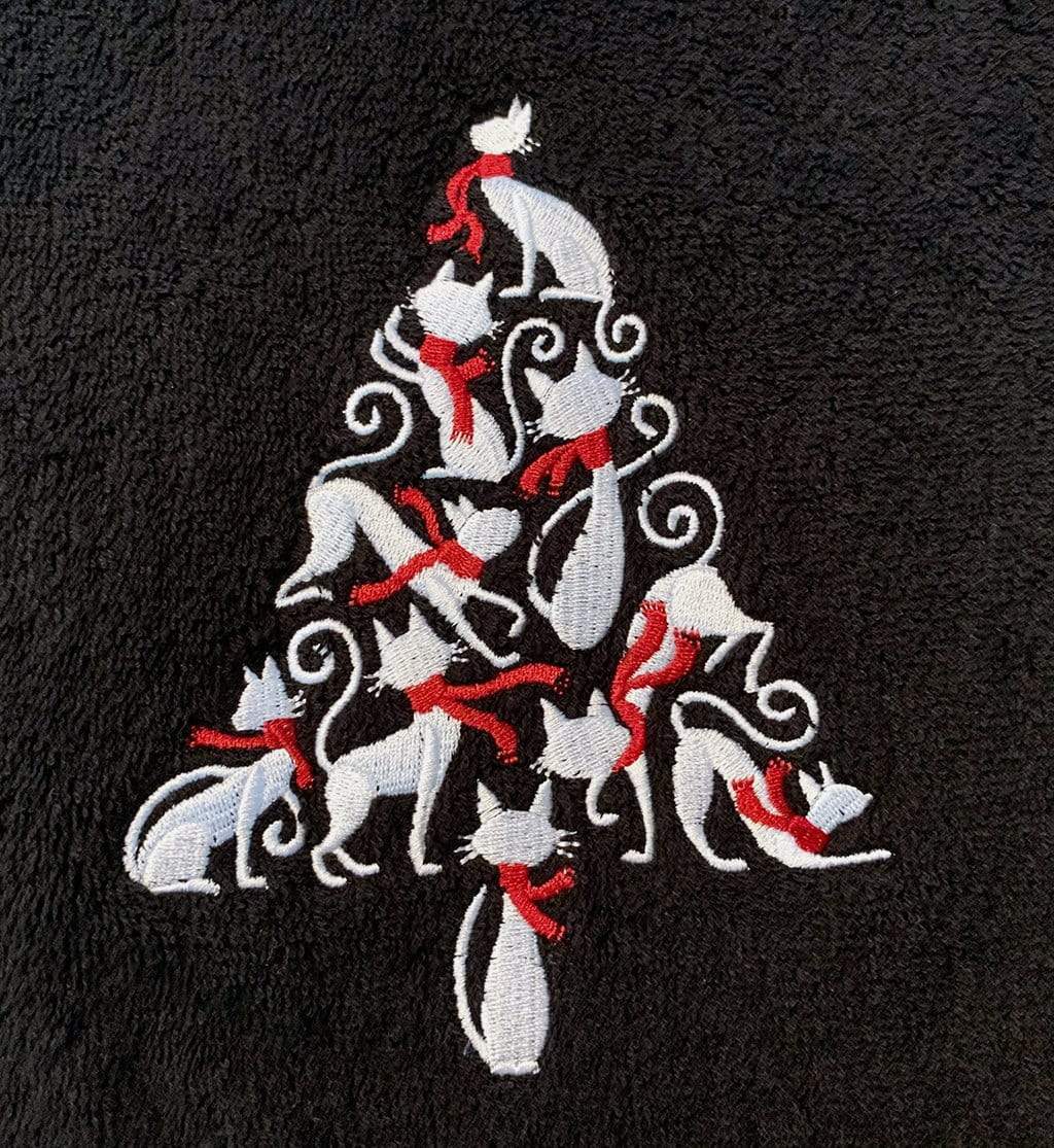 Holiday Cat Tree Hand Towel - Image 6