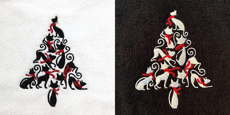 Holiday Cat Tree Hand Towel - Image 7