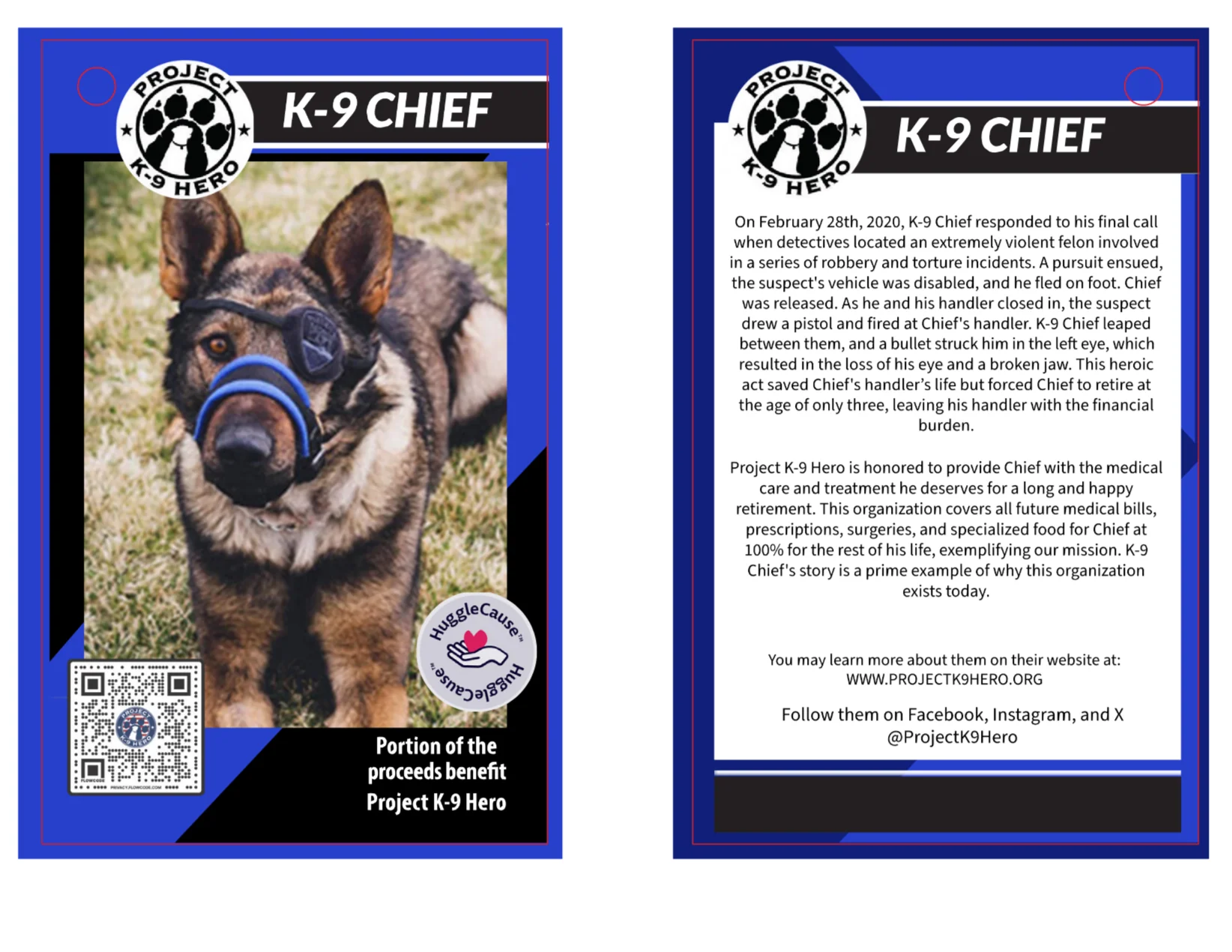HuggleCause™, Project K-9 Hero, K-9 Chief Knottie® Plush Dog Toy, Large - Image 9