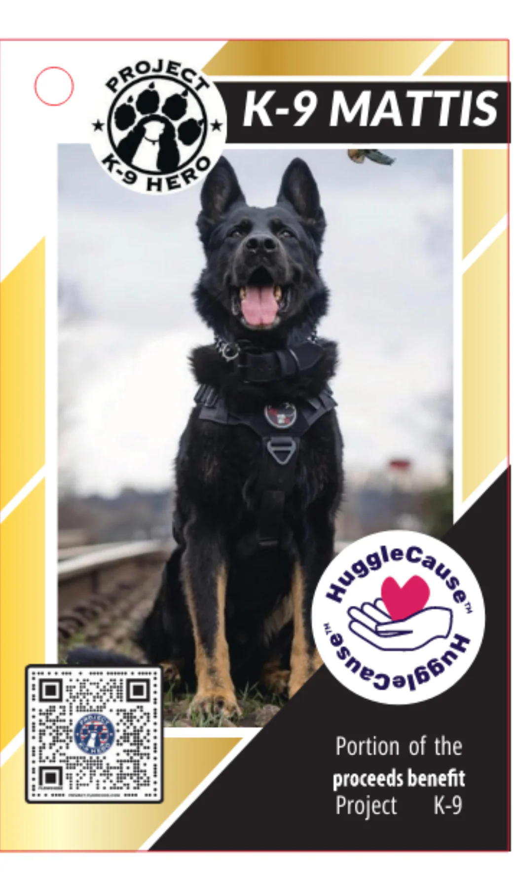 HuggleCause™, Project K-9 Hero, K-9 Mattis Knottie® Plush Dog Toy, Large - Image 10