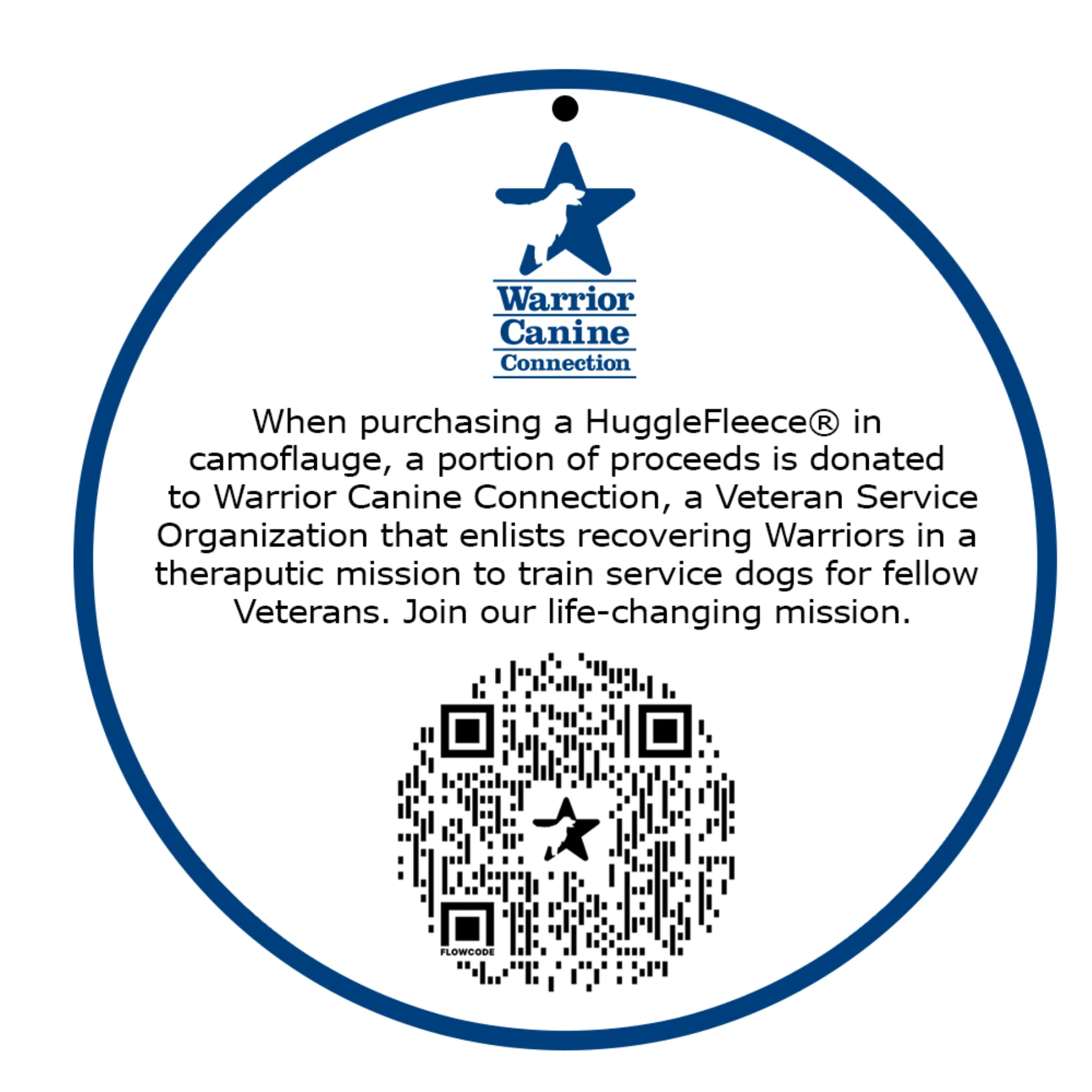 HuggleCause™, Warrior Canine Connection, Camouflage HuggleFleece® Plush Ball Dog Toy - Image 8