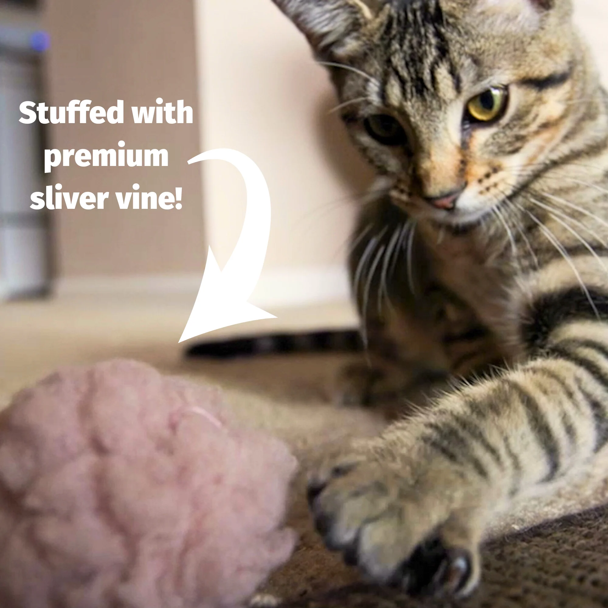 HuggleKats® FlufferFleece™ Ballies Plush Cat Toys, 3 Pack - Image 4