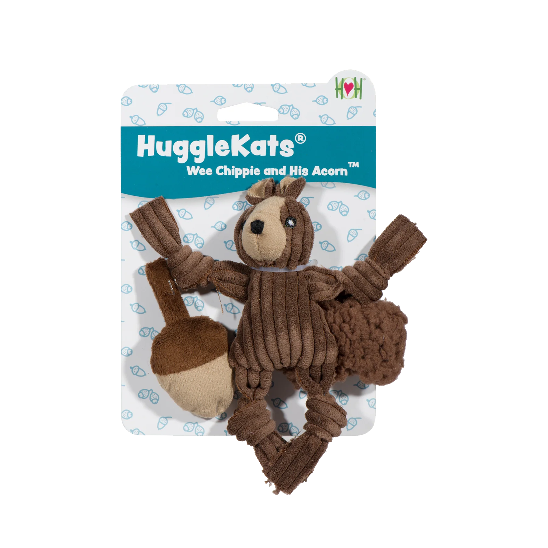 HuggleKats® Wee Chippie and His Acorn Cat Toy Set