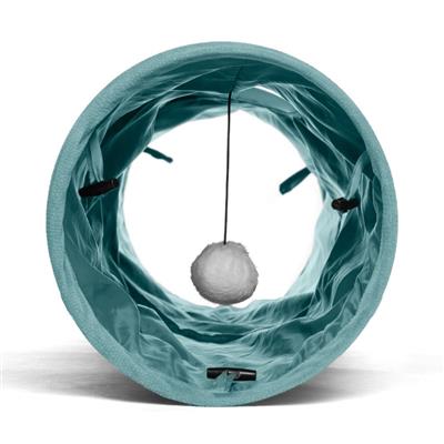 Ilan Oxford Cat Tunnel for Indoor Cats, Tidepool, One-Size - Image 2