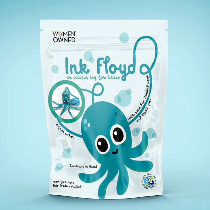Ink Floyd - A Wool Octopus Toy for Cats - Image 3