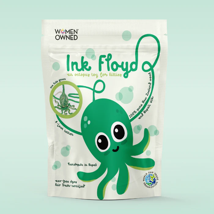 Ink Floyd - A Wool Octopus Toy for Cats - Image 4