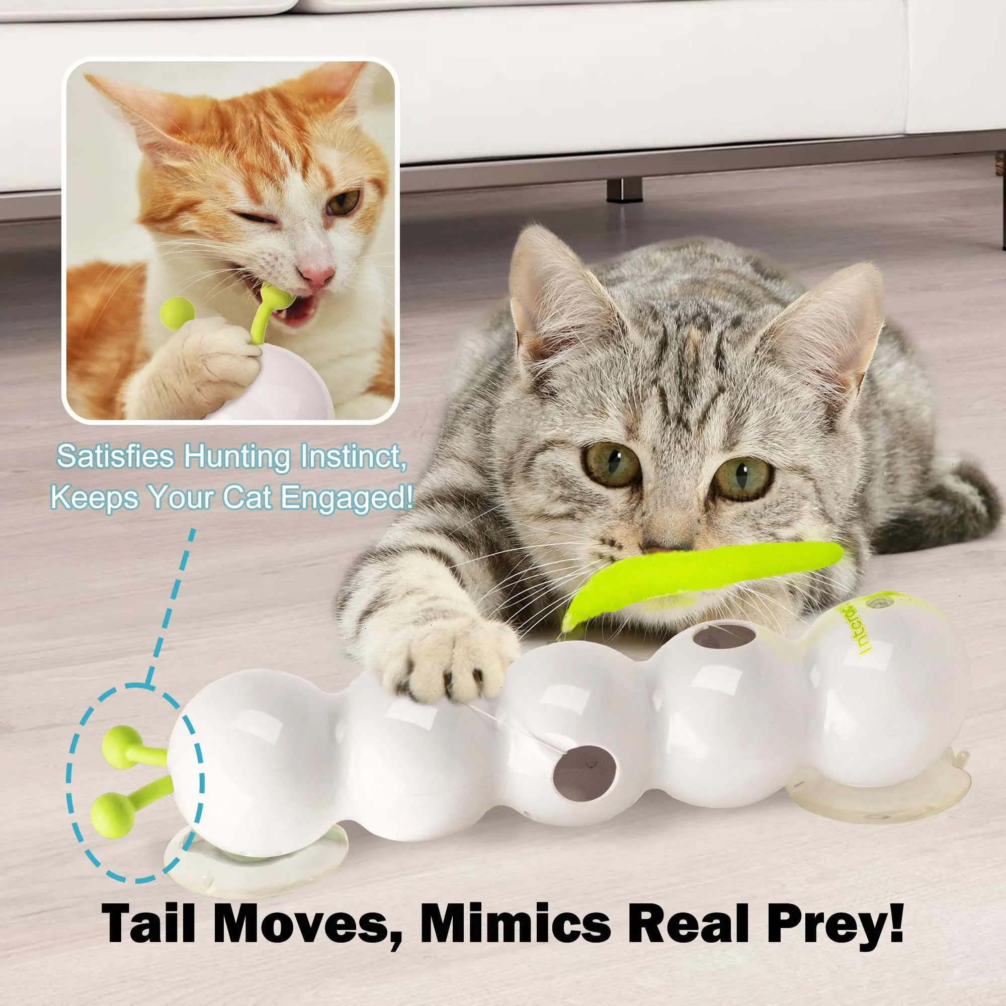 Interactives - Wack'A'Worm Post Cat Toy - Image 4