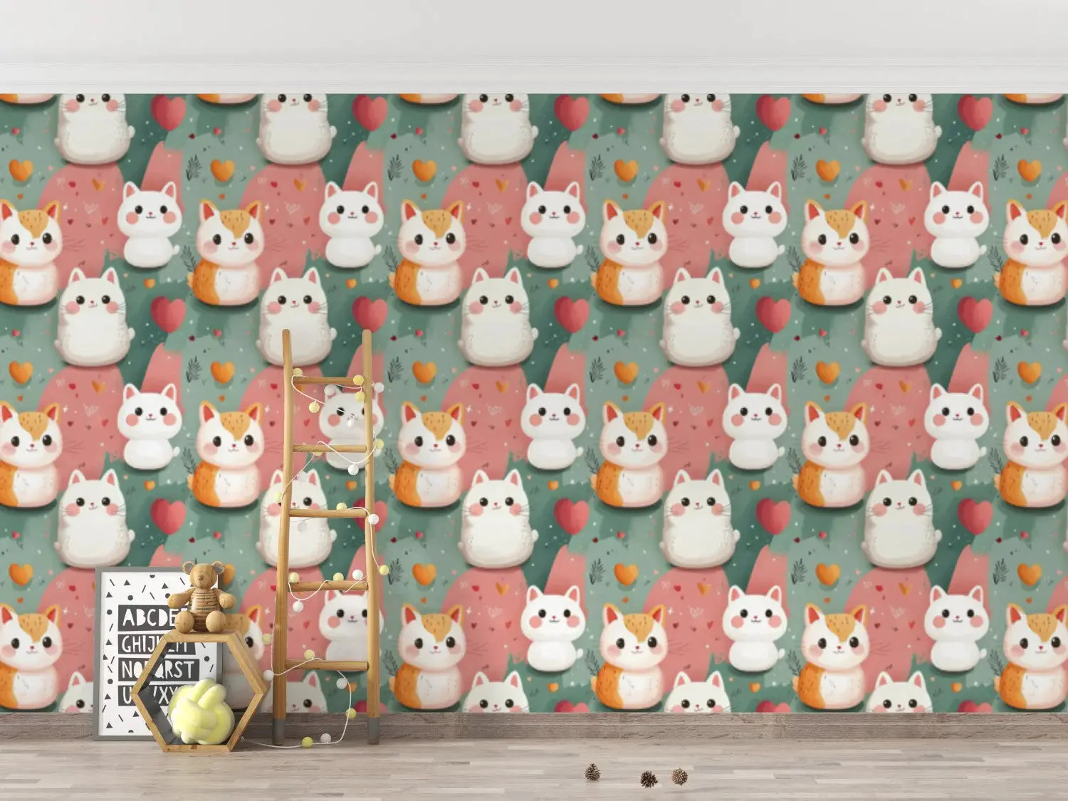 Kawaii Cat Cuddle Paradise - Image 5