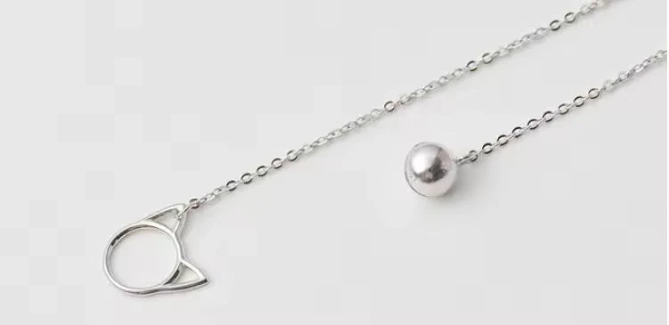 Lariat Cat Bell Necklace - Image 6
