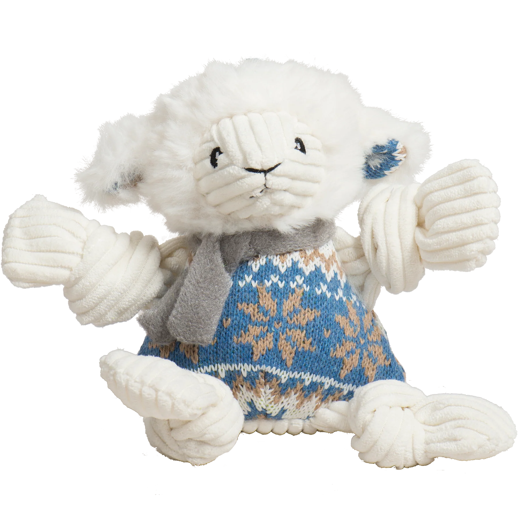 Leo Lamb Plush Dog Toy Knottie® - Image 2