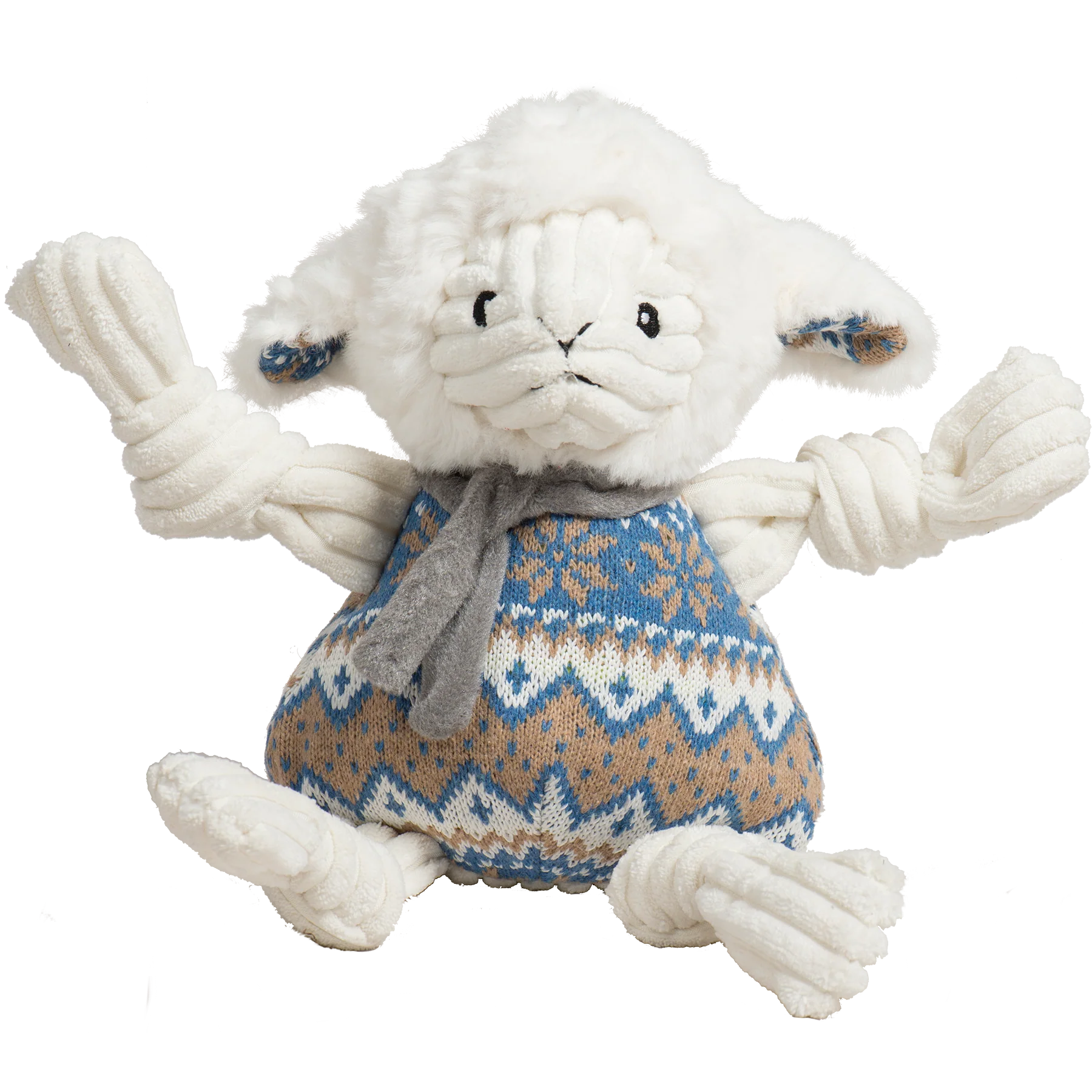Leo Lamb Plush Dog Toy Knottie® - Image 3