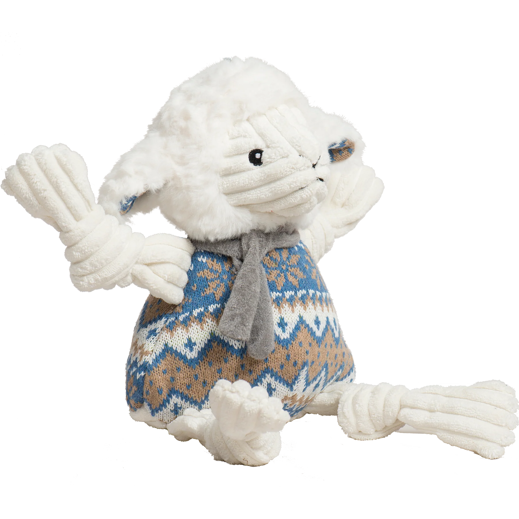 Leo Lamb Plush Dog Toy Knottie® - Image 4