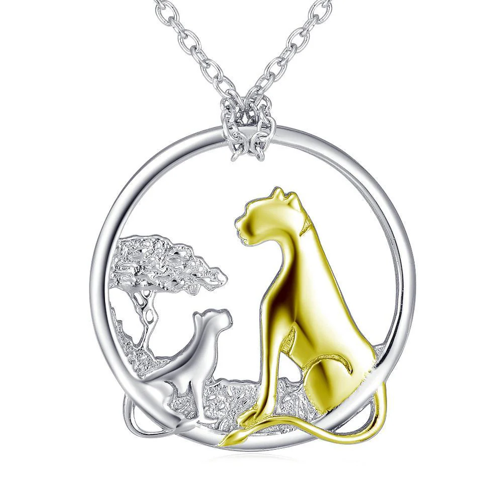 Lion and Cub Necklace - Image 2
