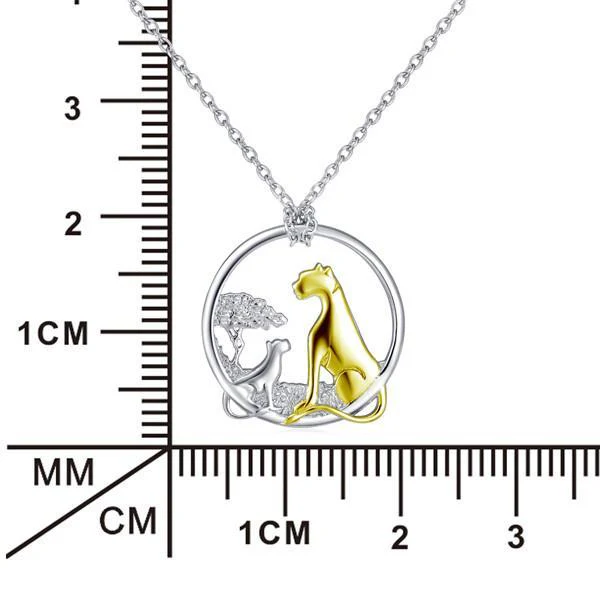 Lion and Cub Necklace - Image 3
