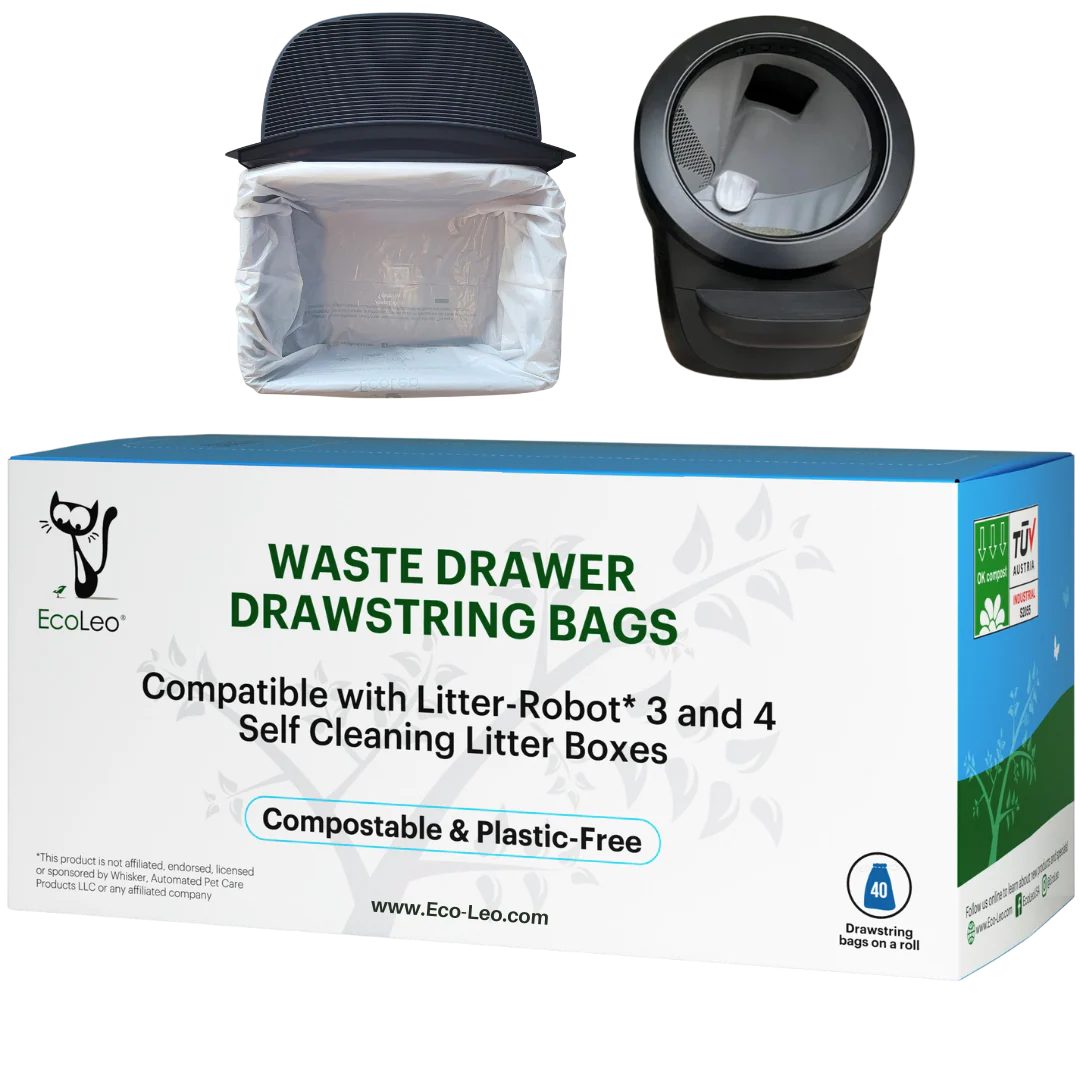 Litter-Robot 4 and 3 Compatible Compostable Drawstring Waste Drawer Liners