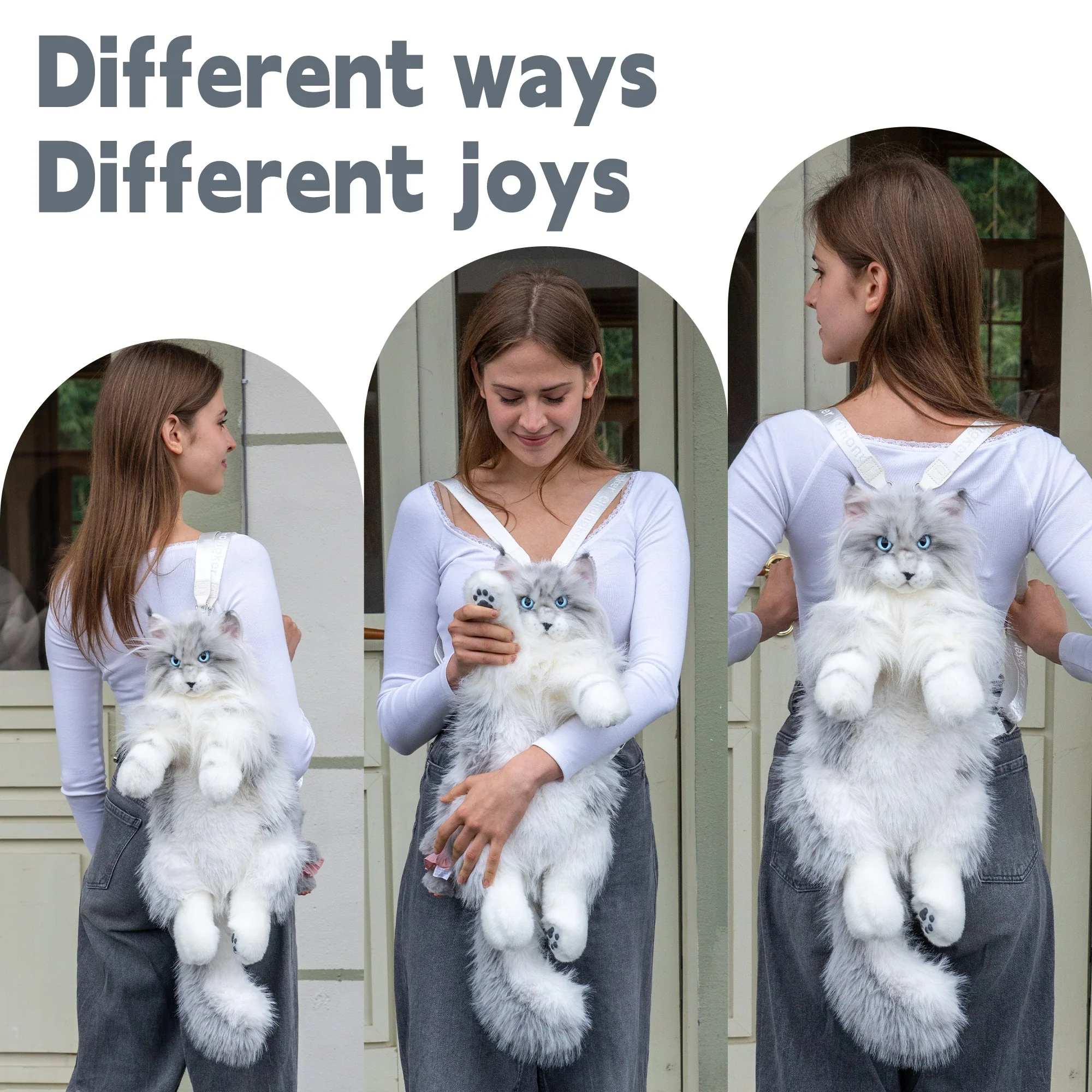 Maine Coon Cat Backpack – Realistic Cat Stylish Daypack - Image 16