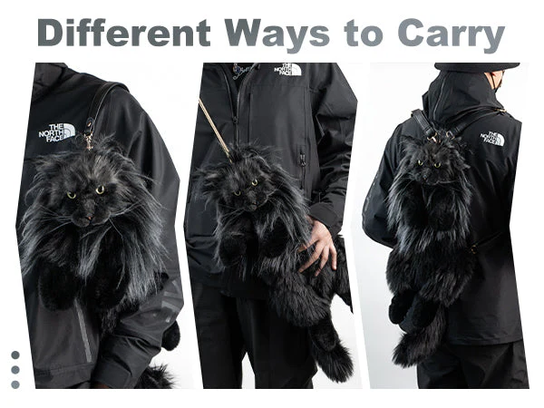 Maine Coon Cat Backpack – Realistic Cat Stylish Daypack - Image 7