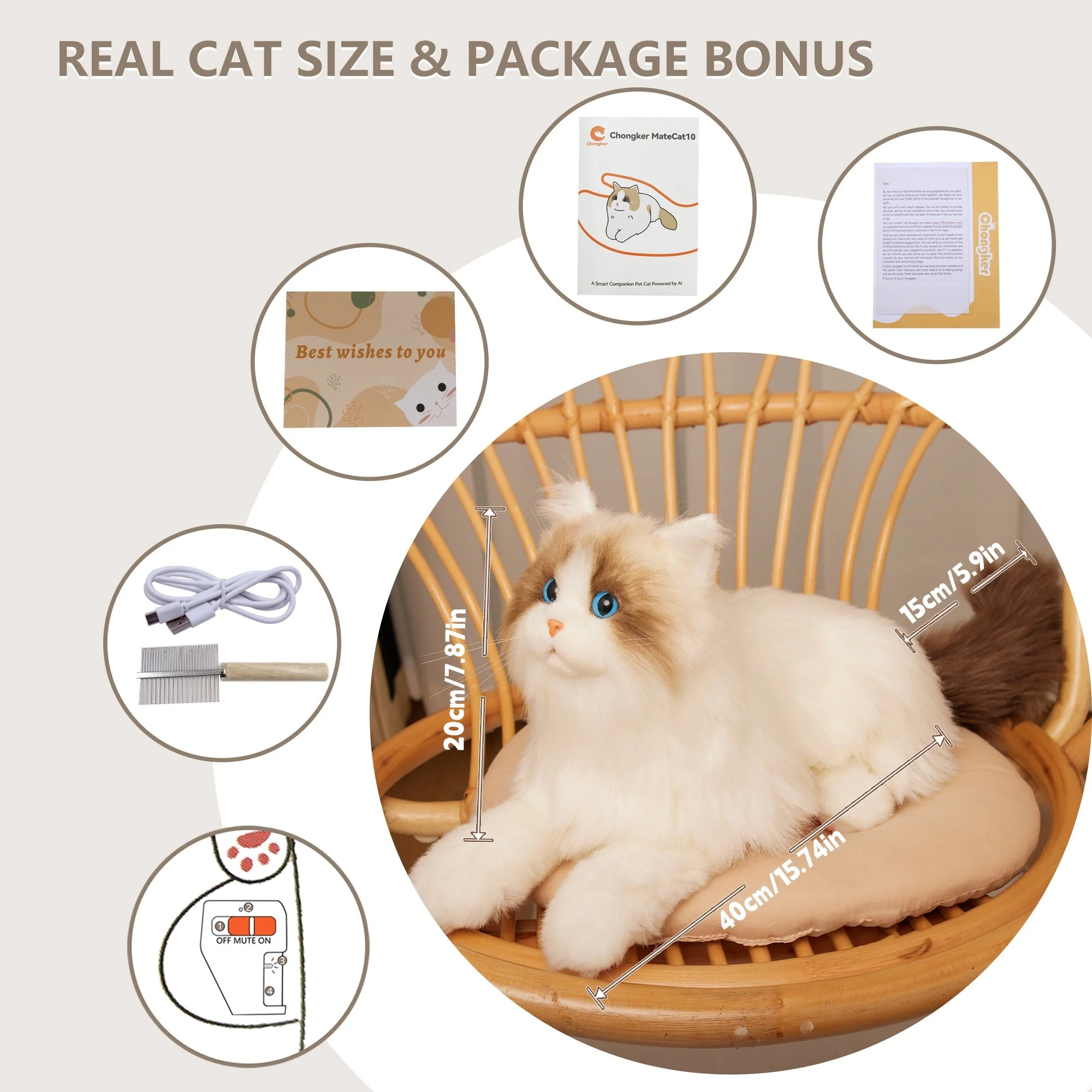 MateCat1.1 Robot Cat – Companion Toy for Sensory Comfort - Image 4