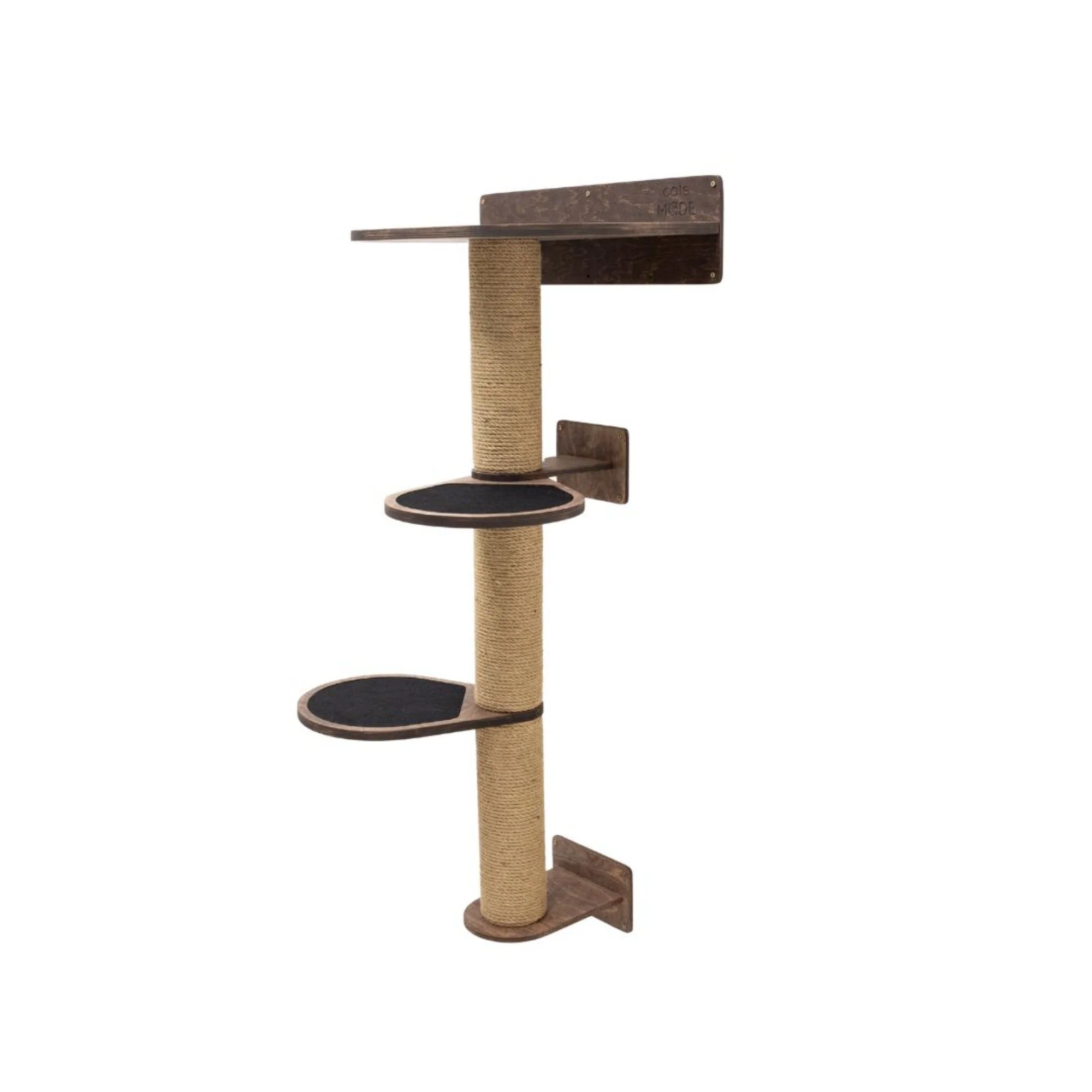 Medium Cat Tree – Dark Walnut - Image 2