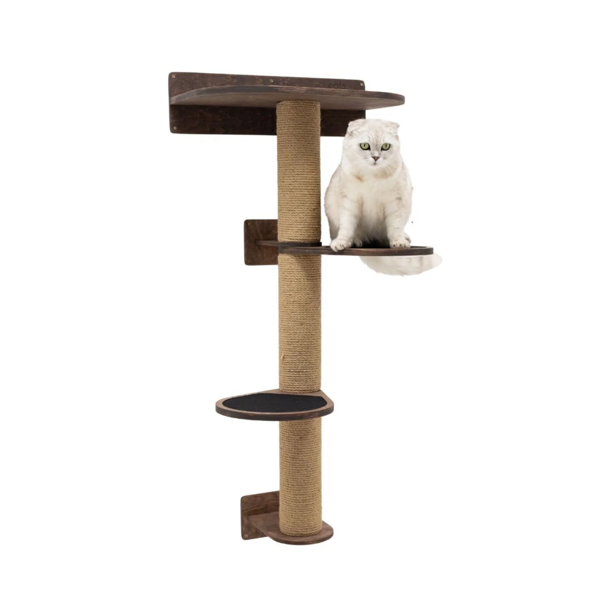 Medium Cat Tree – Dark Walnut - Image 5
