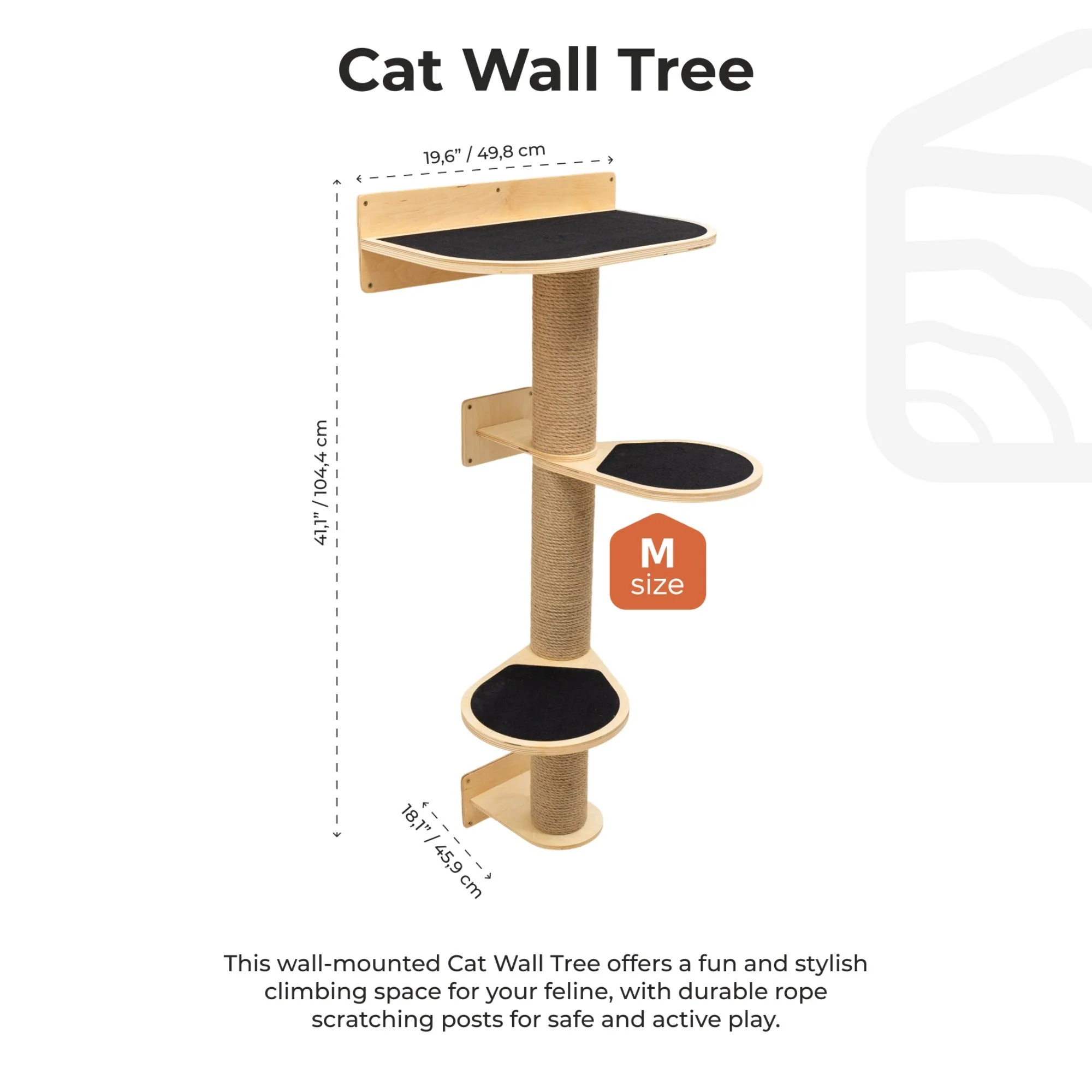 Medium Cat Tree – Light - Image 6