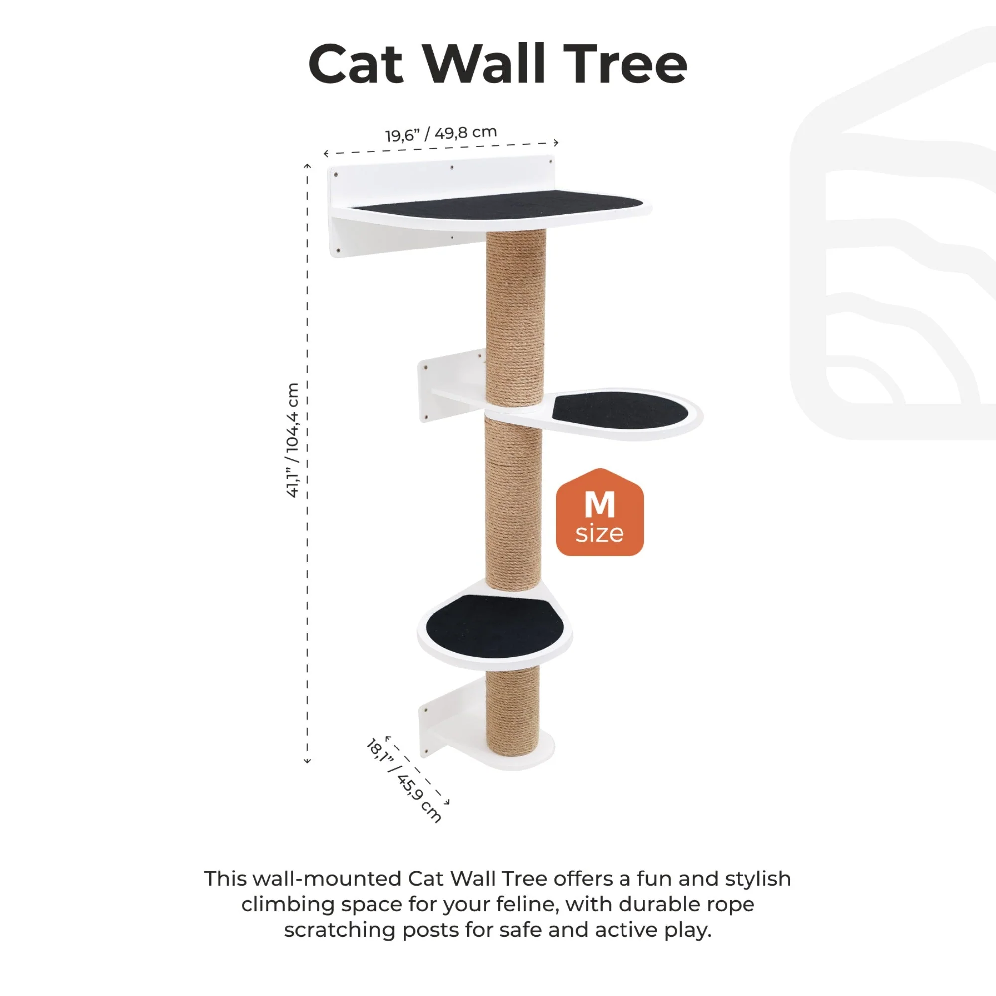 Medium Cat Tree – White - Image 5