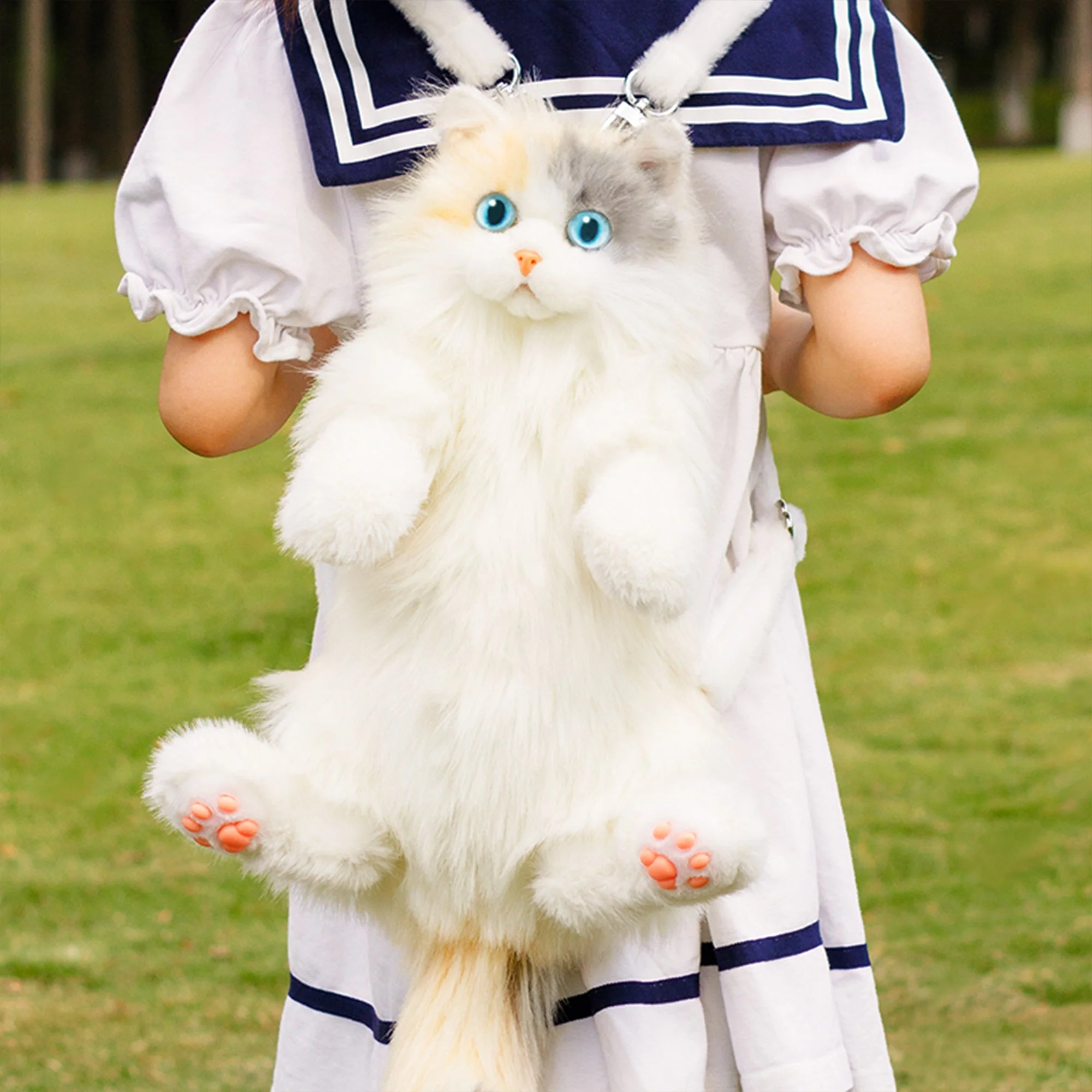 Mini Ragdoll Cat Backpack – Cute Handmade Bag for Girls - Image 12