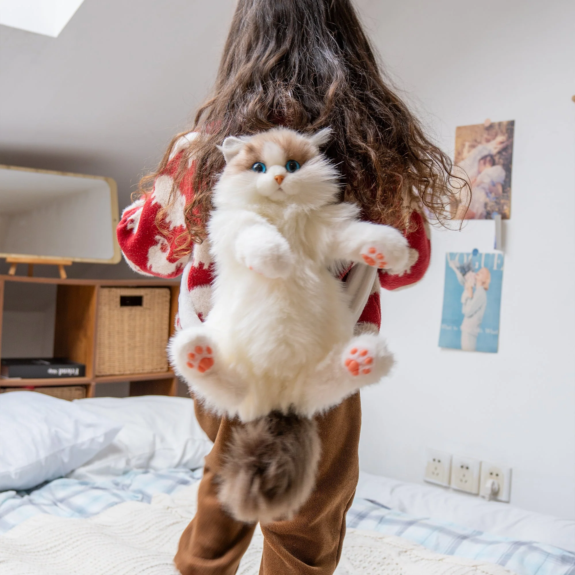 Mini Ragdoll Cat Backpack – Cute Handmade Bag for Girls - Image 8
