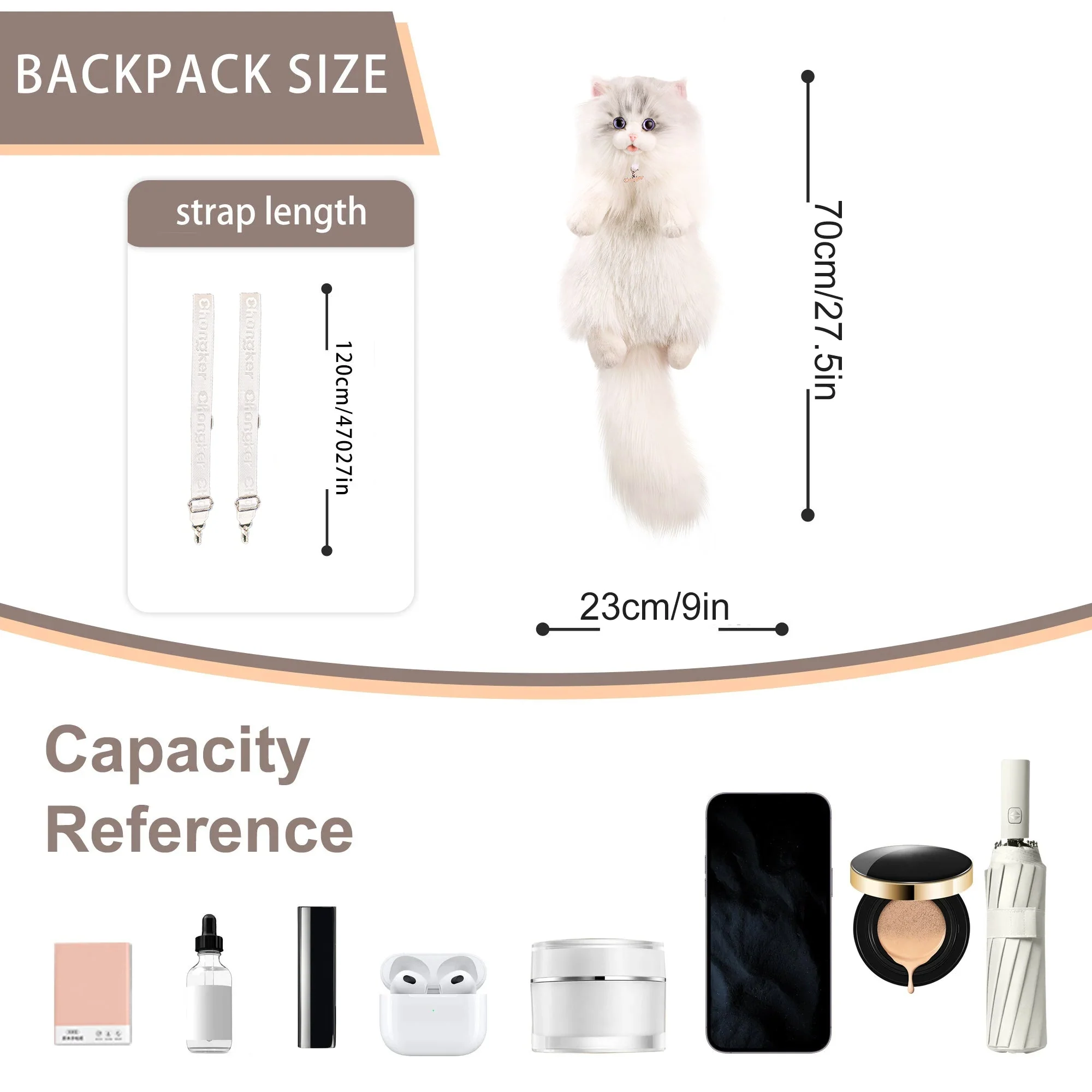 Minuet Cat Backpack- Companion Cat Wearable Fashion - Image 6