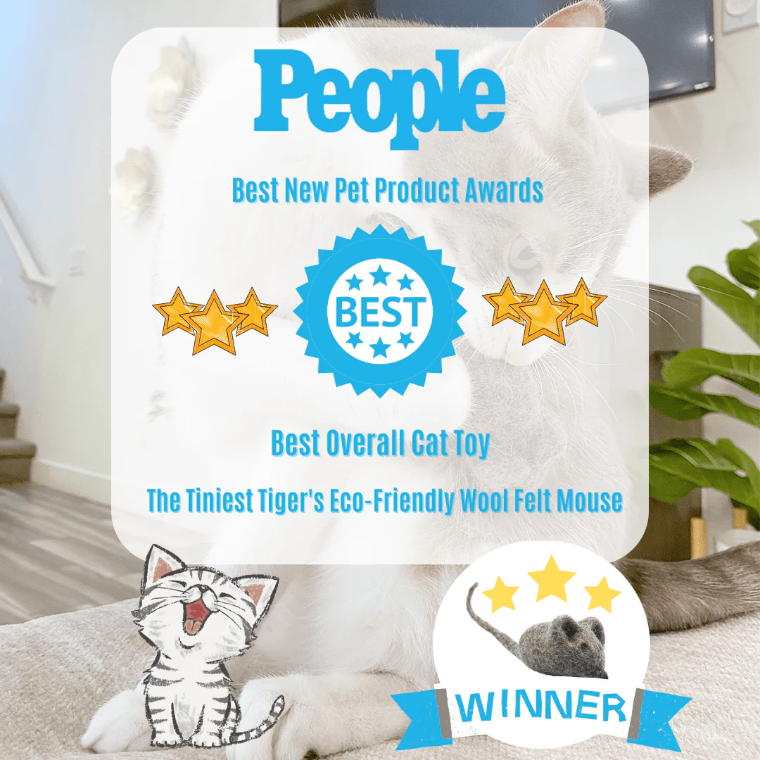 Mouse Cat Toy | Eco-Friendly Wool Felt - Image 2