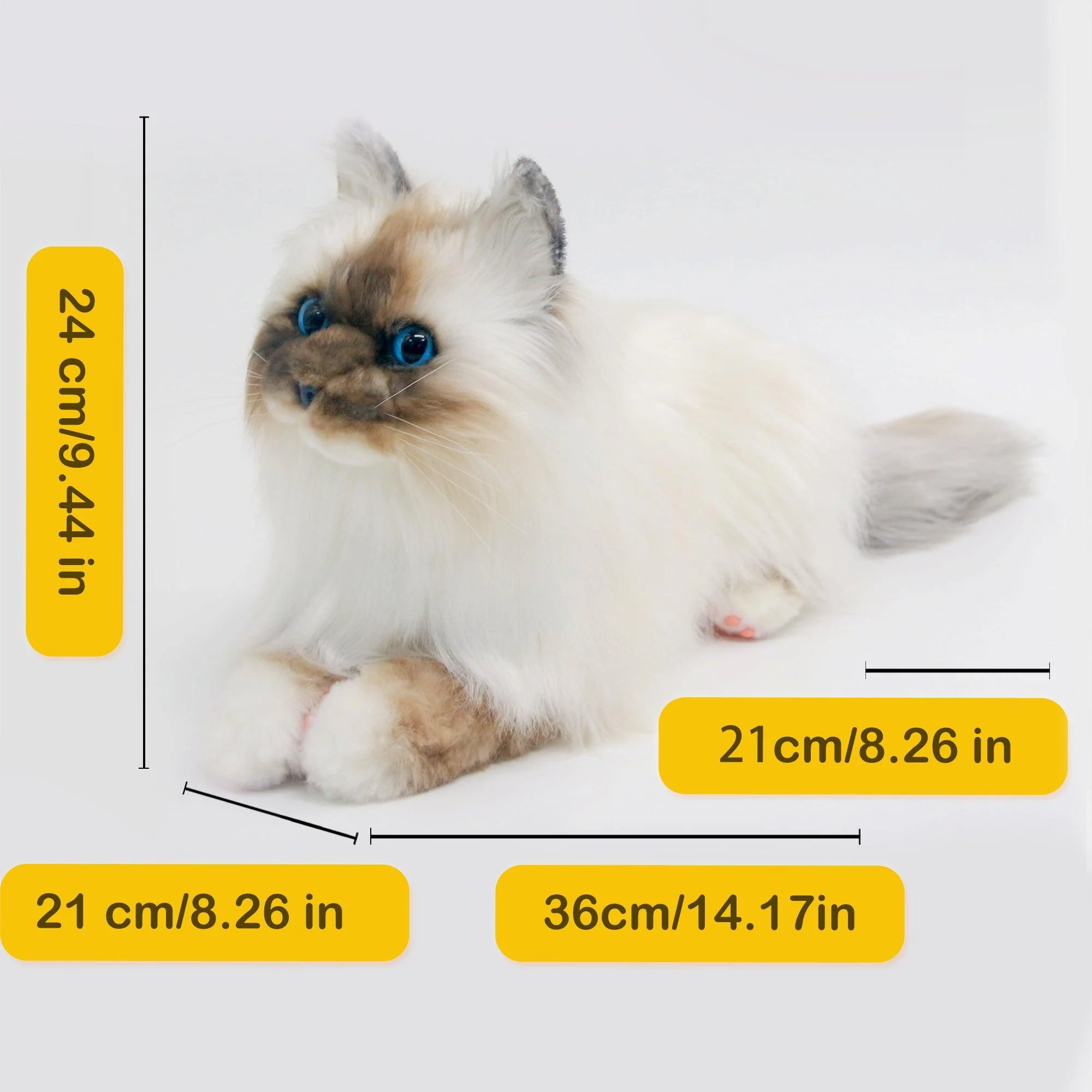 NO.9 Brown Hair Cat with Blue Eyes Order to Make - Image 2