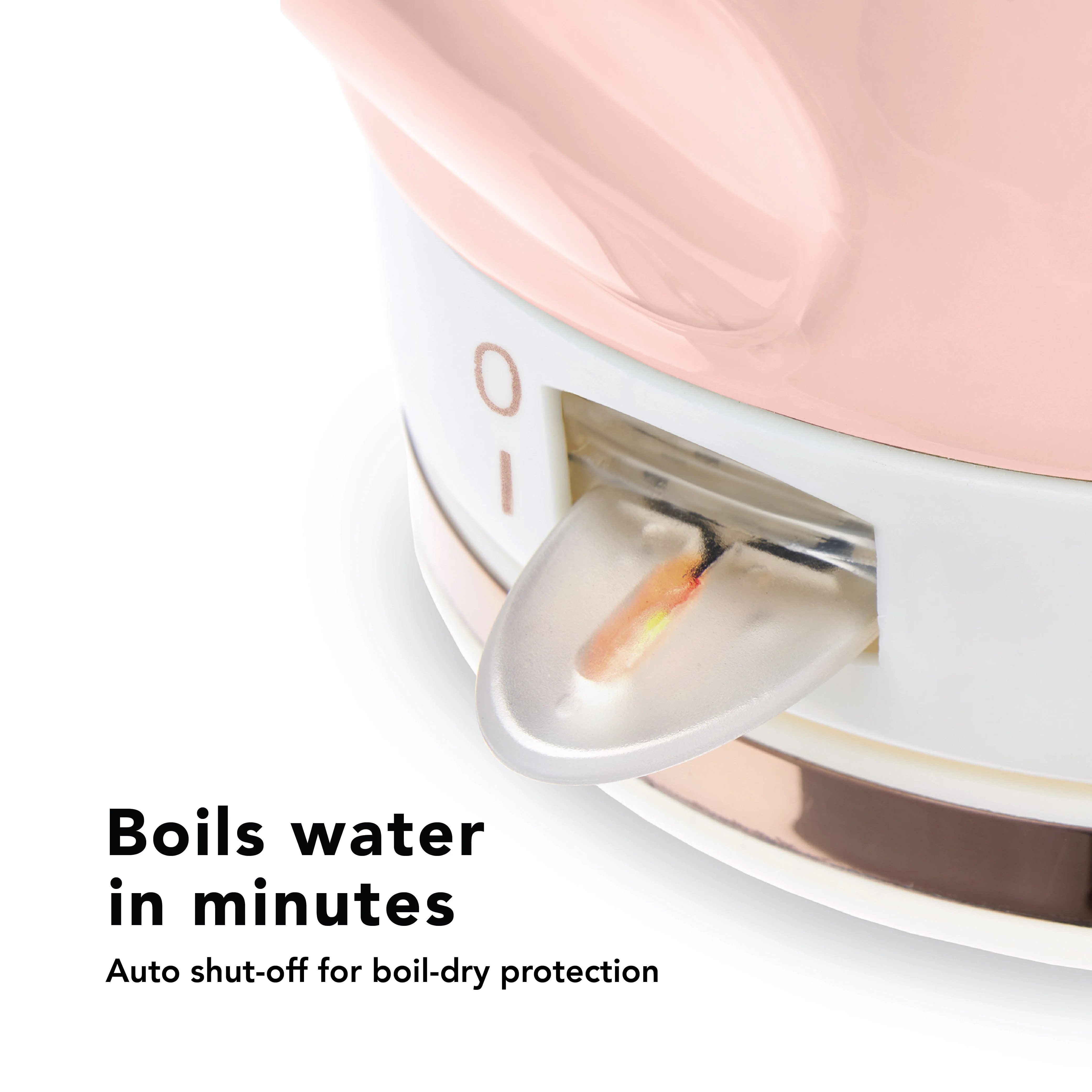 Noelle™ Pink Ceramic Electric Tea Kettle - Image 6