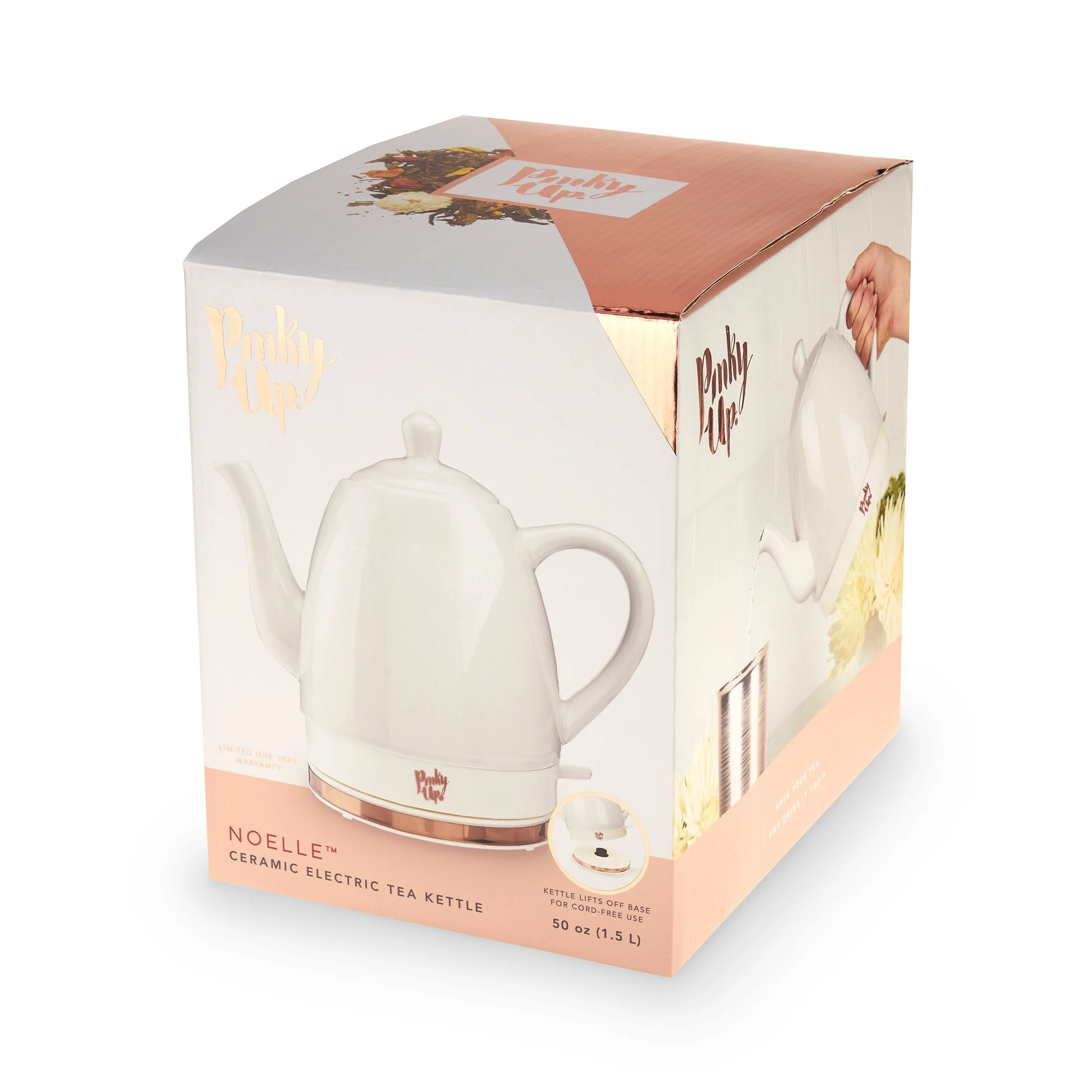 Noelle Ceramic Electric Tea Kettle in Grey - Image 7