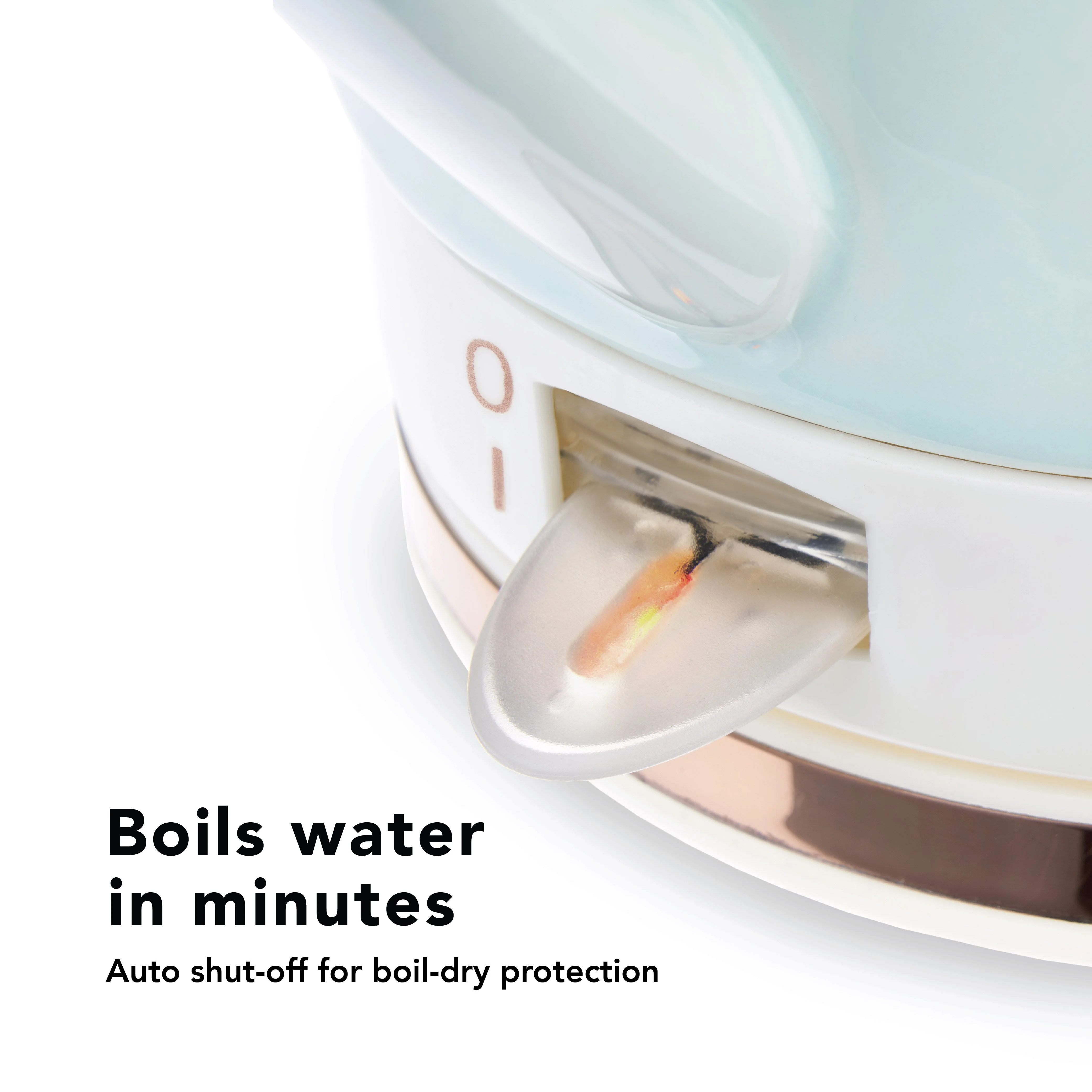 Noelle Ceramic Electric Tea Kettle in Mint - Image 7