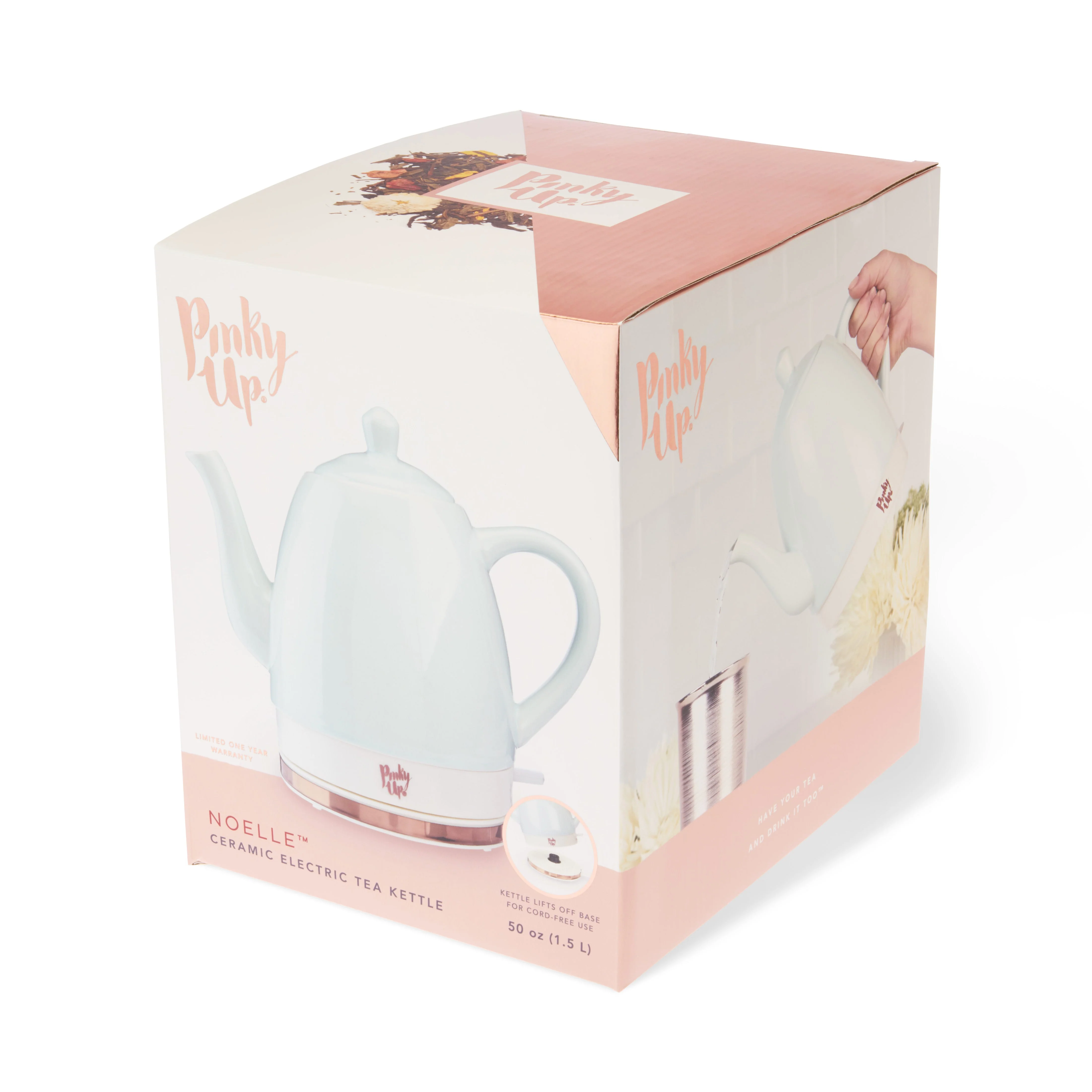 Noelle Ceramic Electric Tea Kettle in Mint - Image 8
