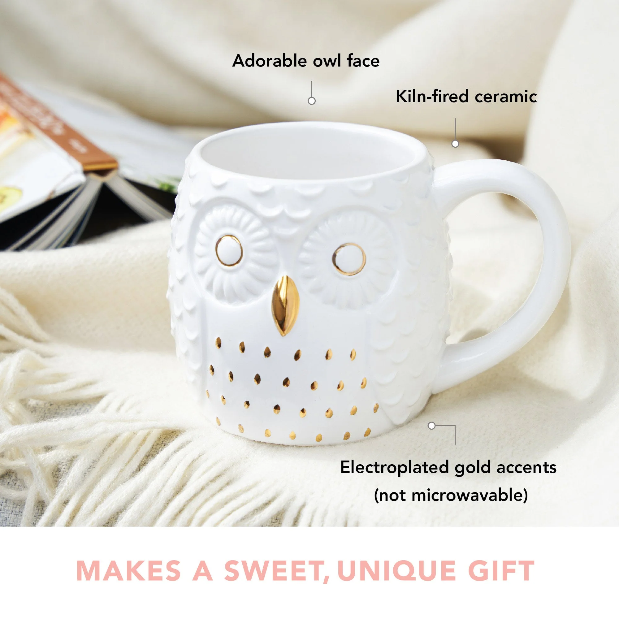 Olivia Ceramic Owl Mug - Image 4