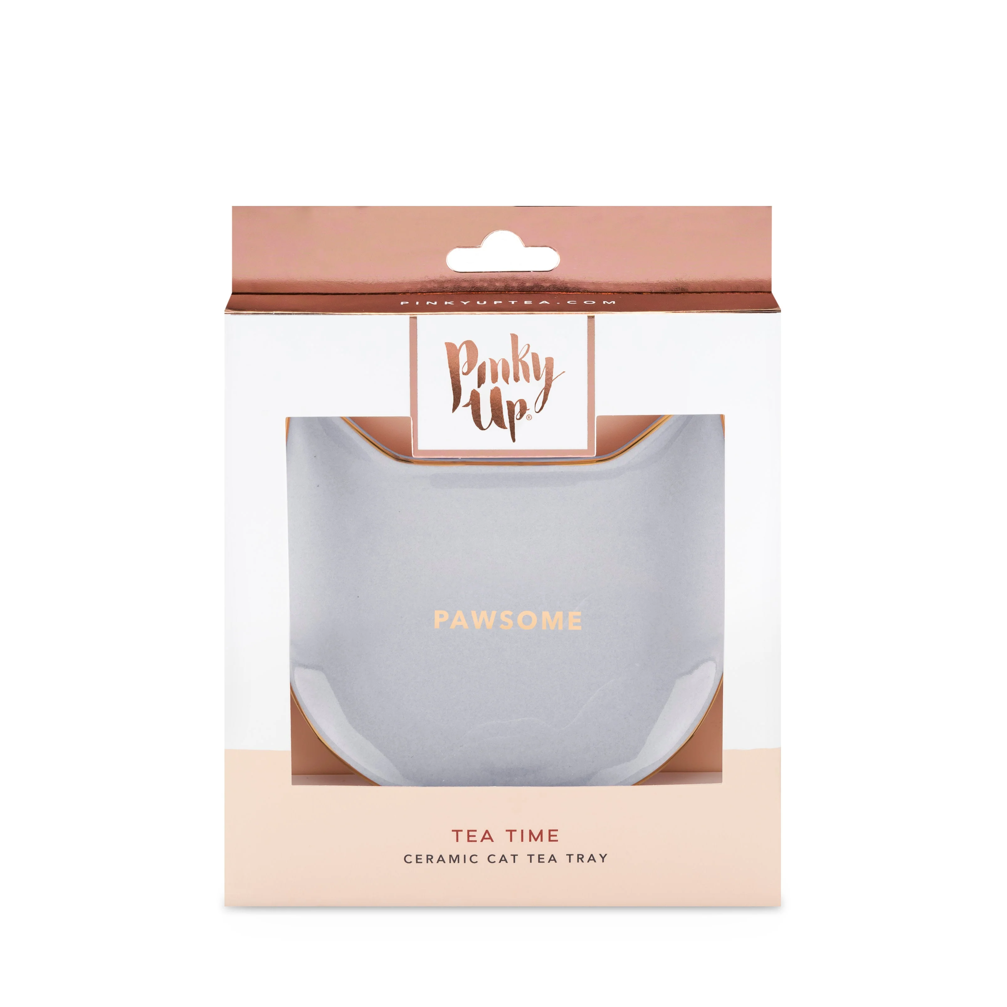 Pawsome Ceramic Tea Tray in Gray - Image 3