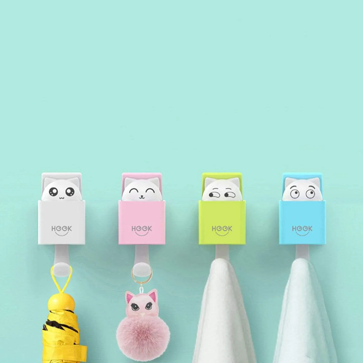 Peekaboo Cat Hooks | Cat Wall Hook - Image 6