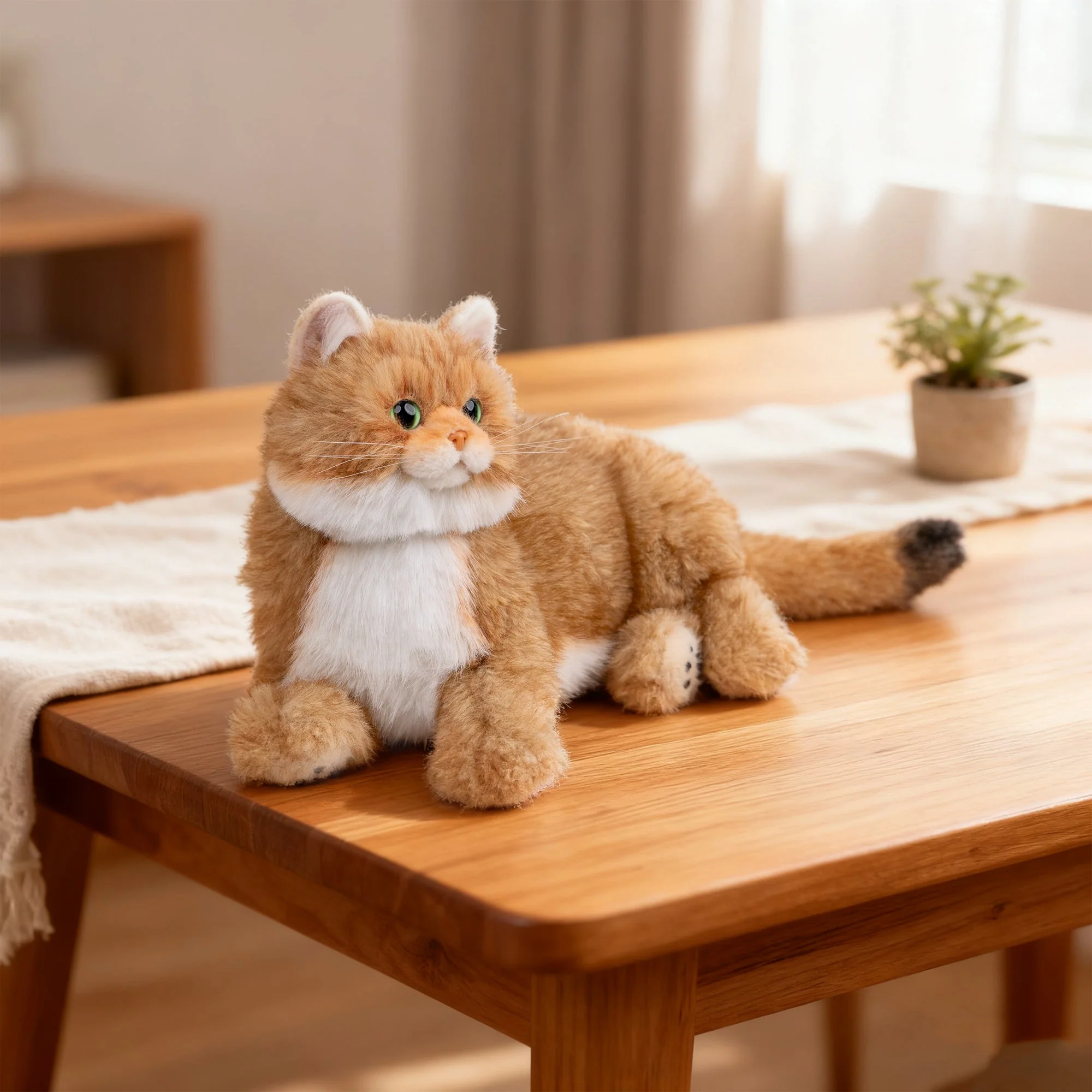 Percy 2.0 Golden British Short Hair Cat- Breathing  Heartbeat Pur,Voice Robonic Cat - Image 7
