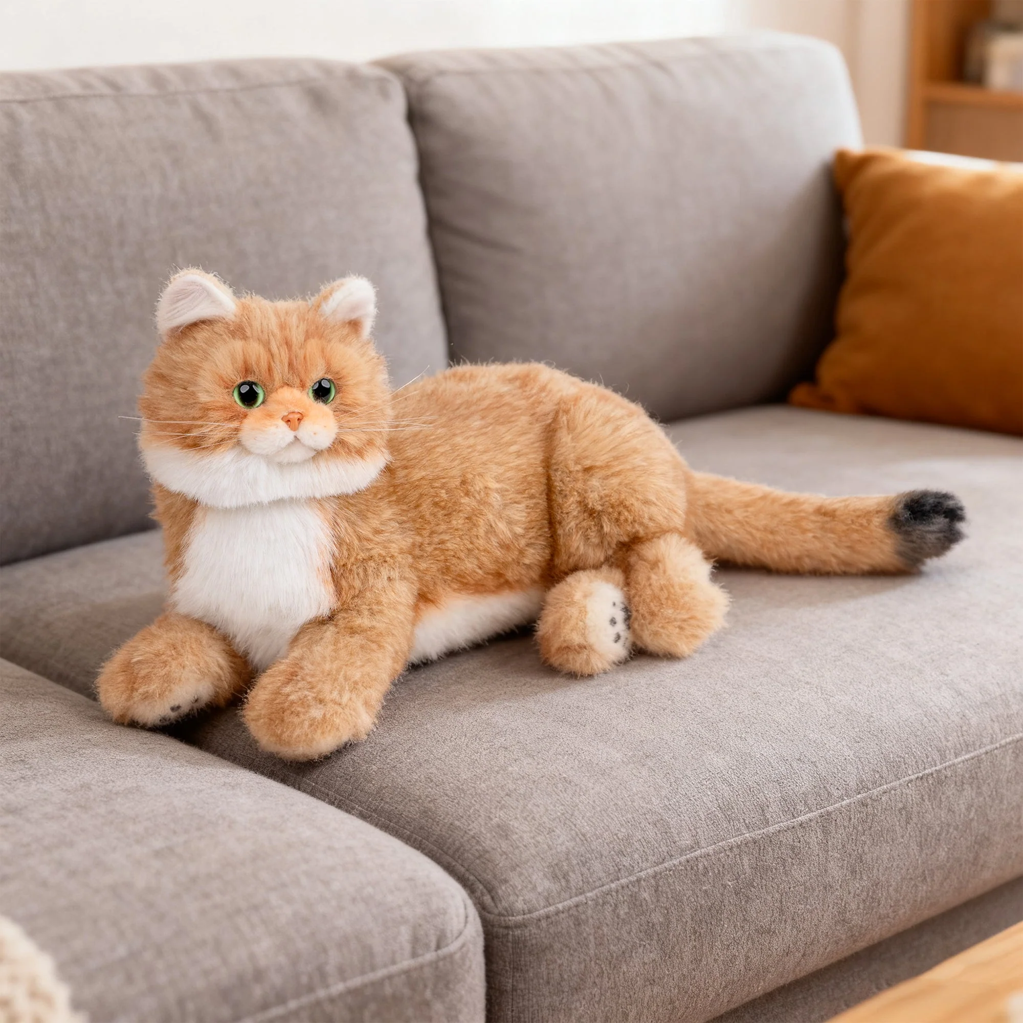 Percy 2.0 Golden British Short Hair Cat- Breathing  Heartbeat Pur,Voice Robonic Cat - Image 9
